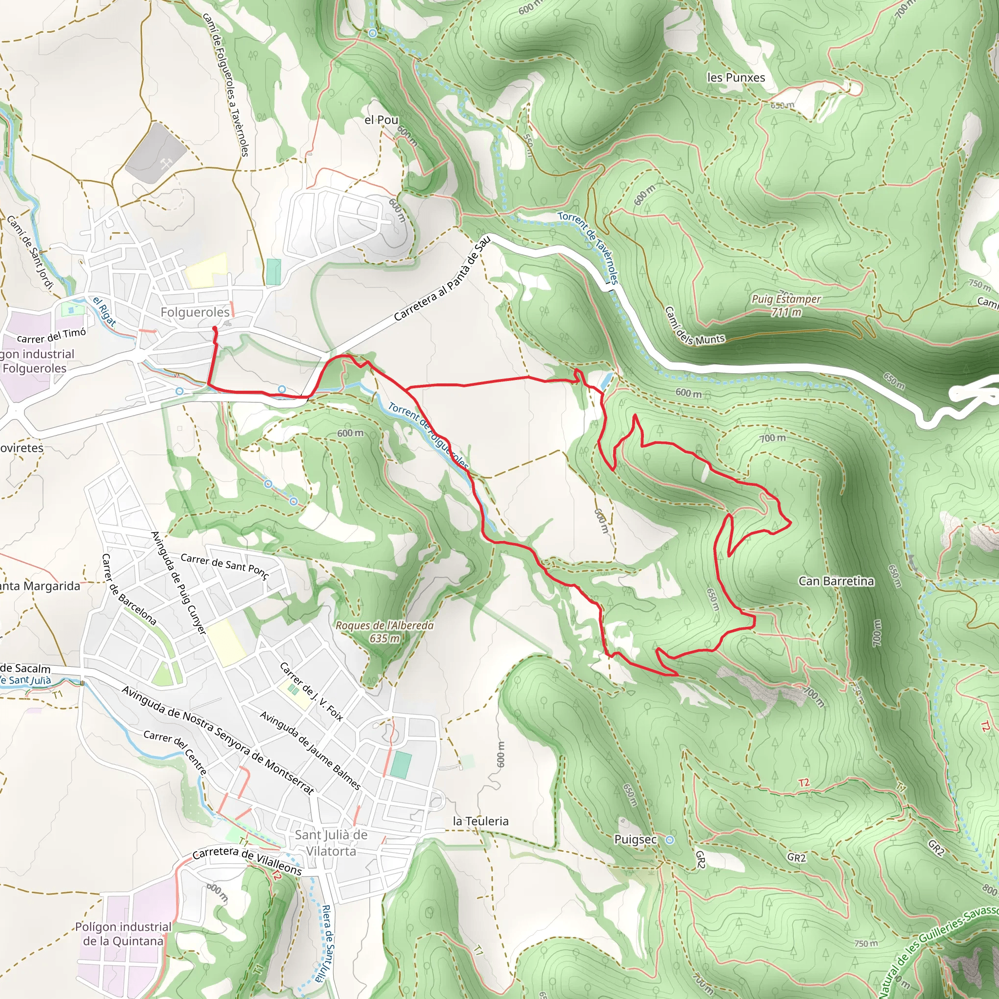 The Casol de Puigcastell SL C 123 mobile static map