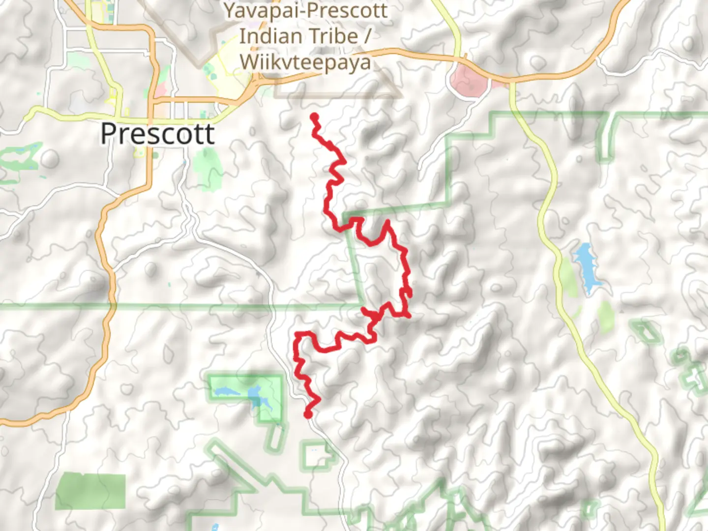 An image depicting the trail Ranch and Badger Mountain Trail and its surrounding area.