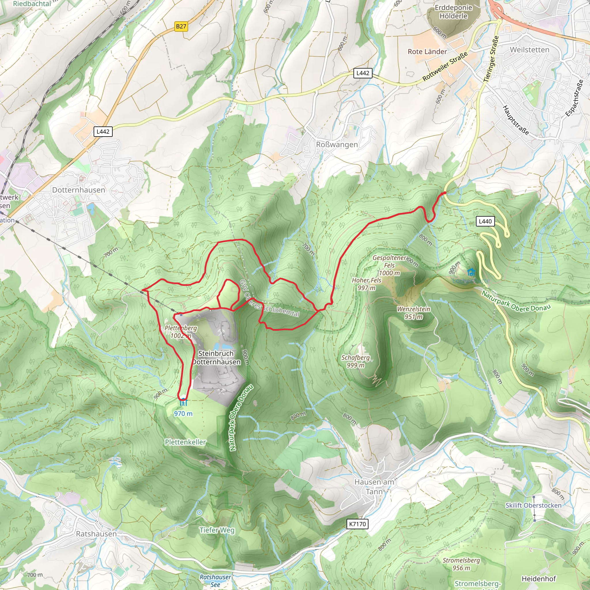 Fernmeldeturm and Plettenberg Loop mobile static map