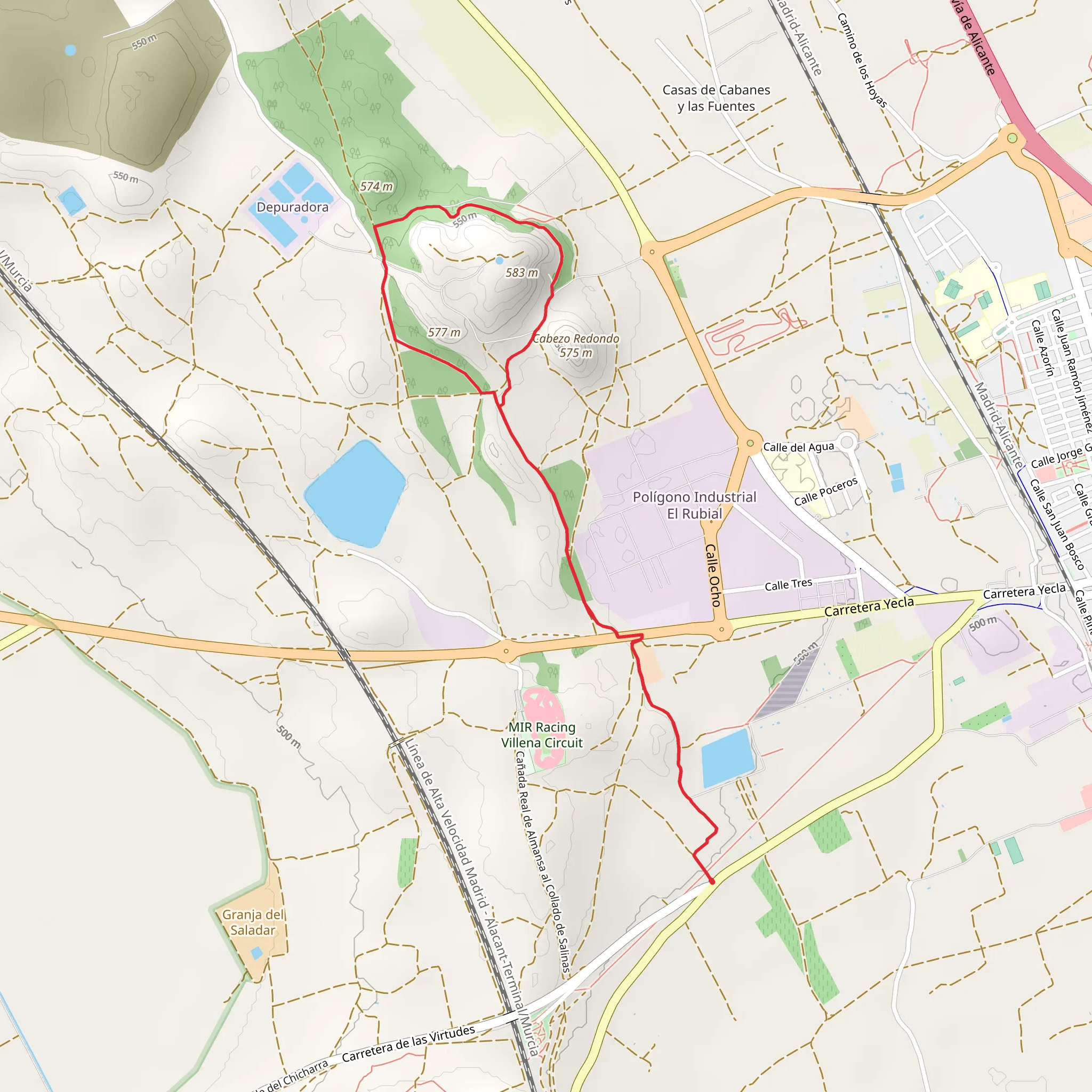 Route of the Plaster Kilns SL CV 086 mobile static map