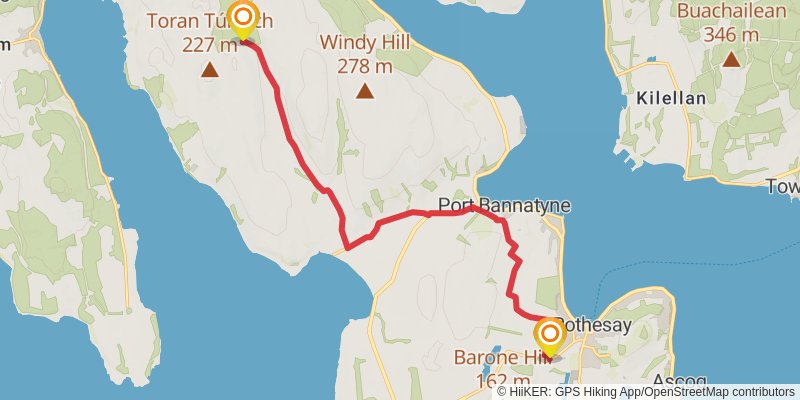 West Island Way stage 2 Map