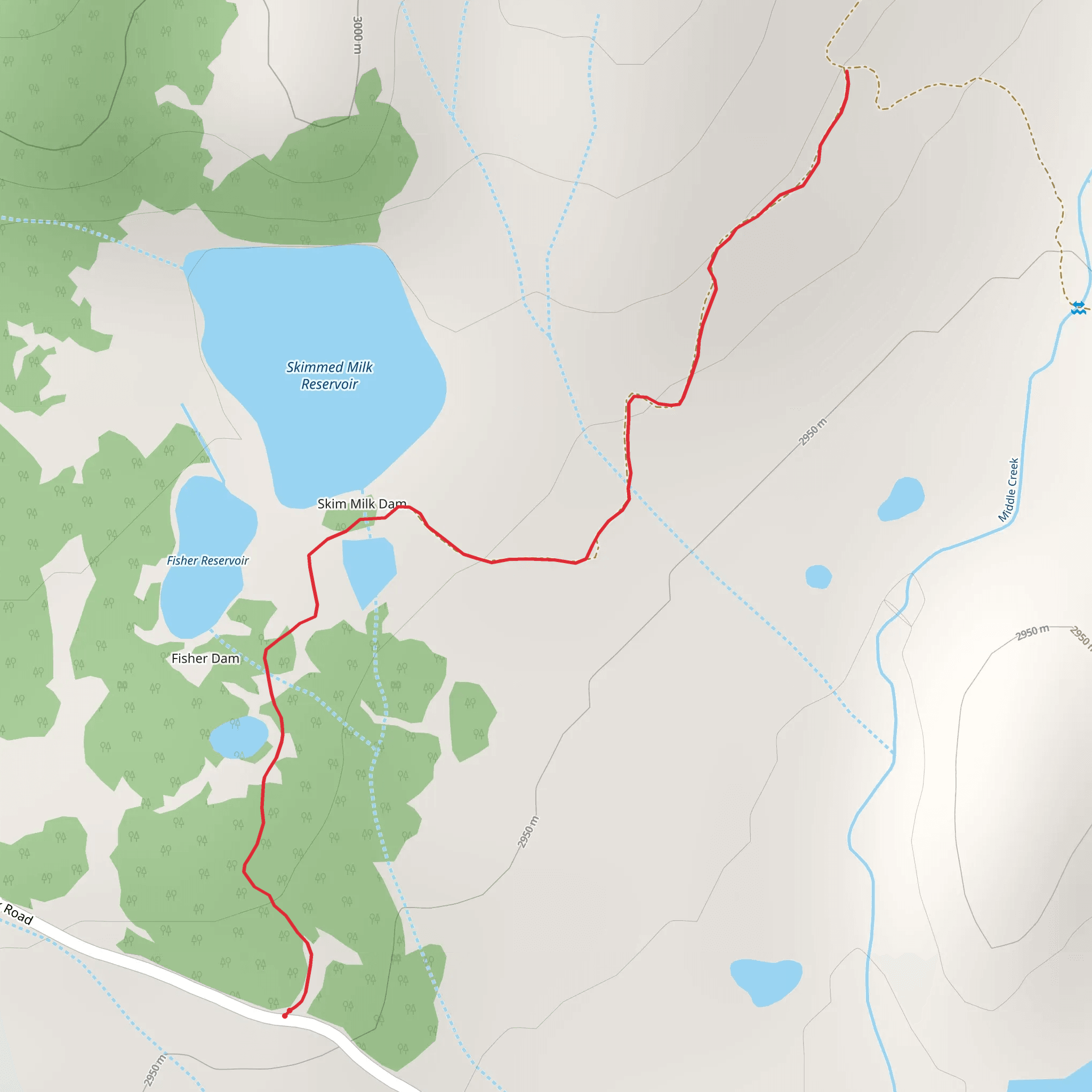 Skimmed Milk Trail mobile static map