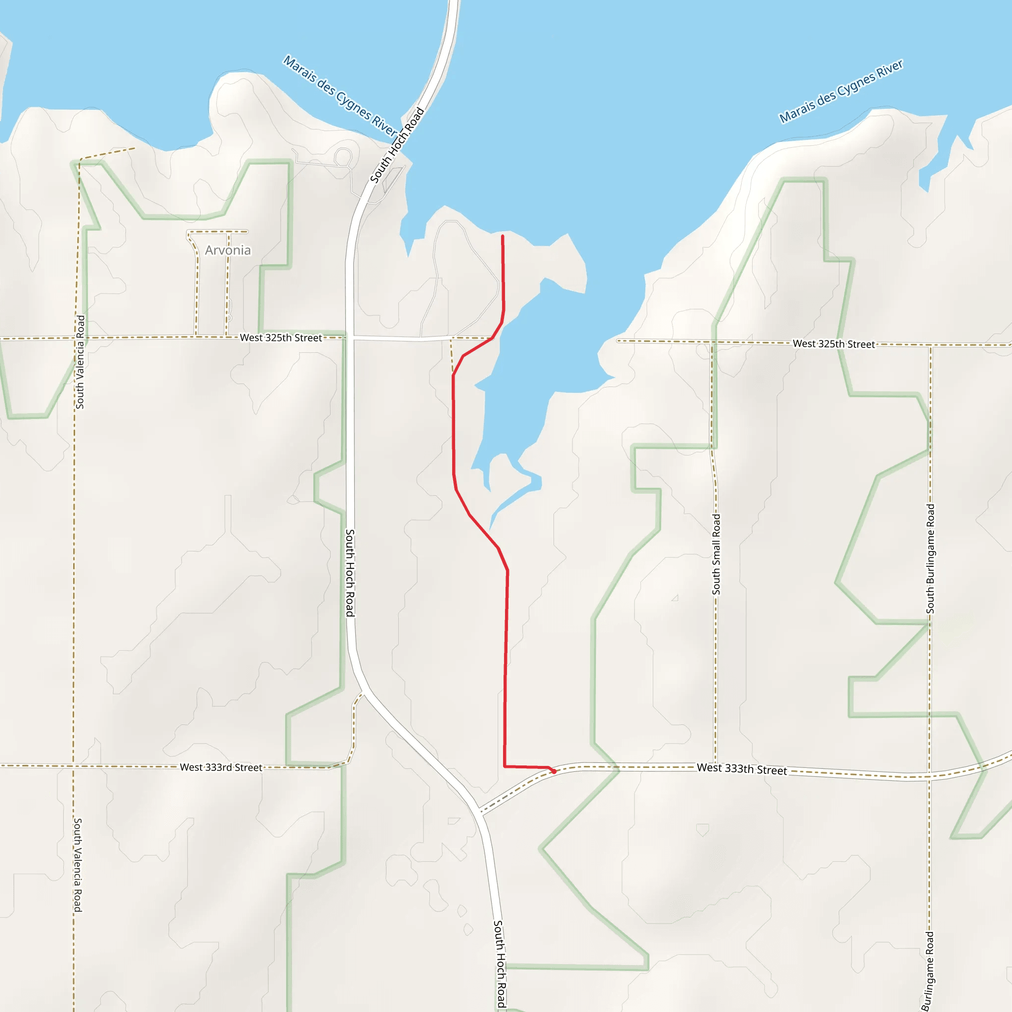 Melvern Lake - West 333th Street mobile static map