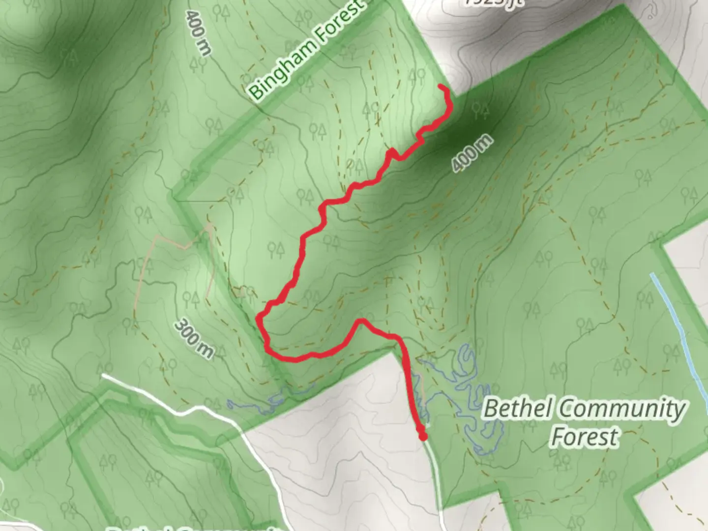An image depicting the trail Locke Mountain and its surrounding area.