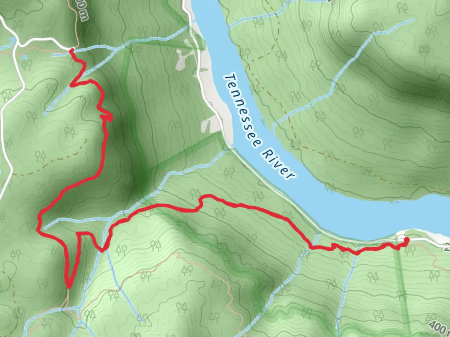 An image depicting the trail Pot Point Trail and its surrounding area.