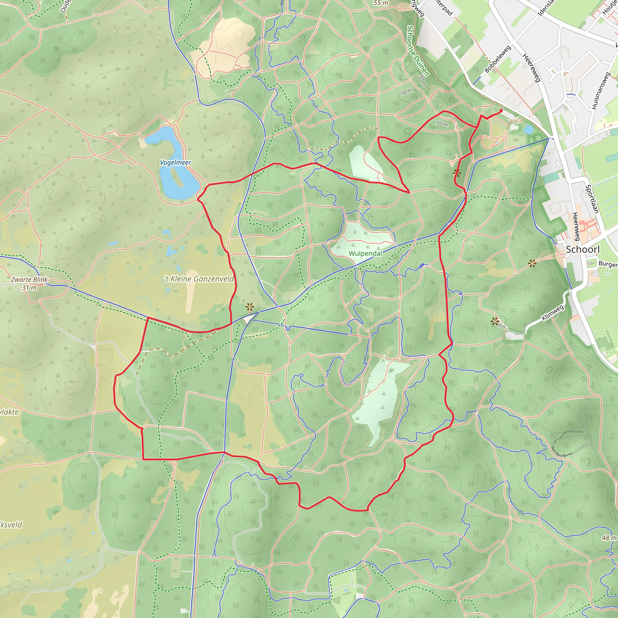 Bezoekerscentrum and Frederiks Blink Loop mobile static map