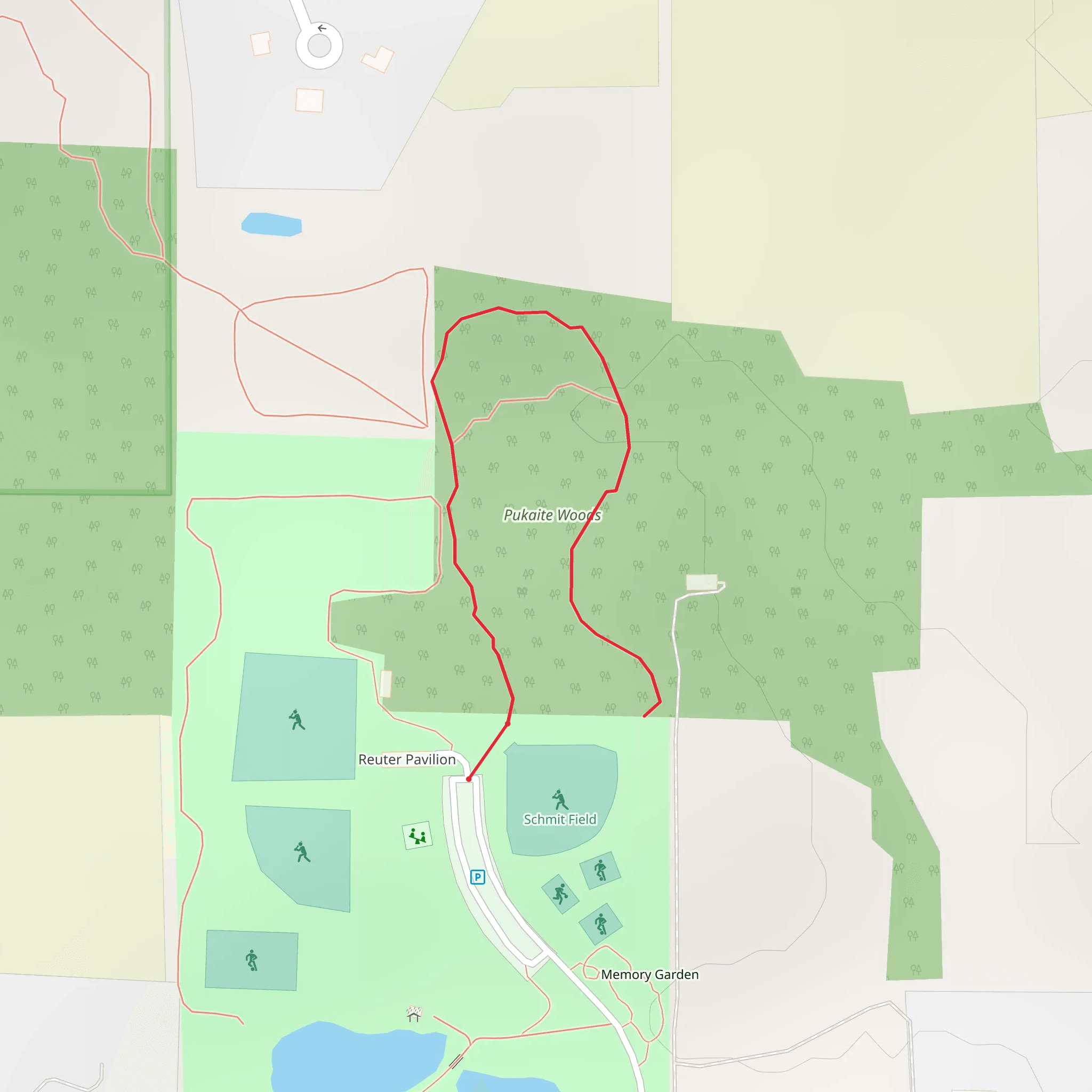 Pukaite Woods mobile static map