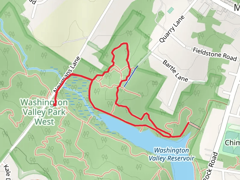 Washington Valley Reservoir North Loop