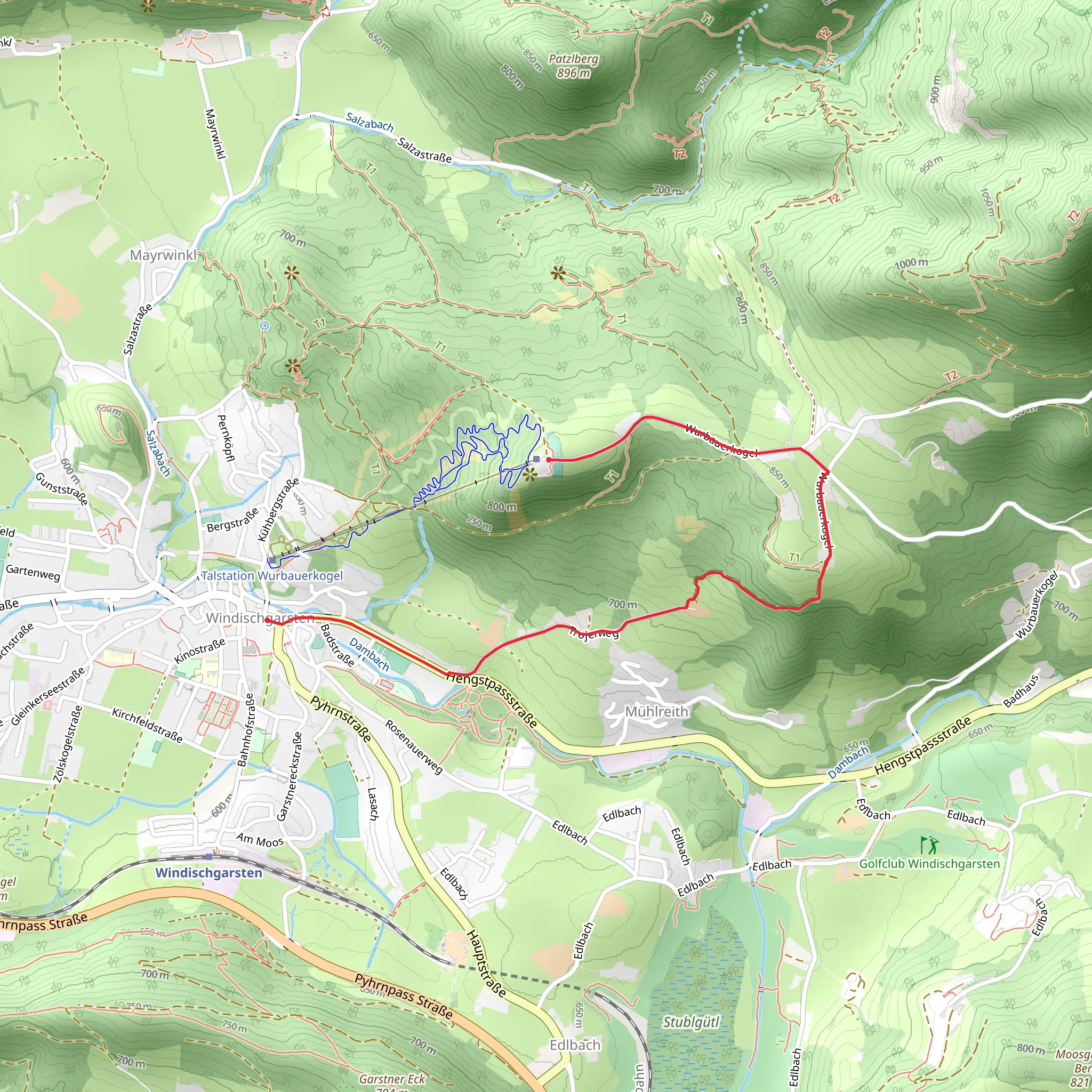 Wurbauerkogel - Windischgarsten mobile static map