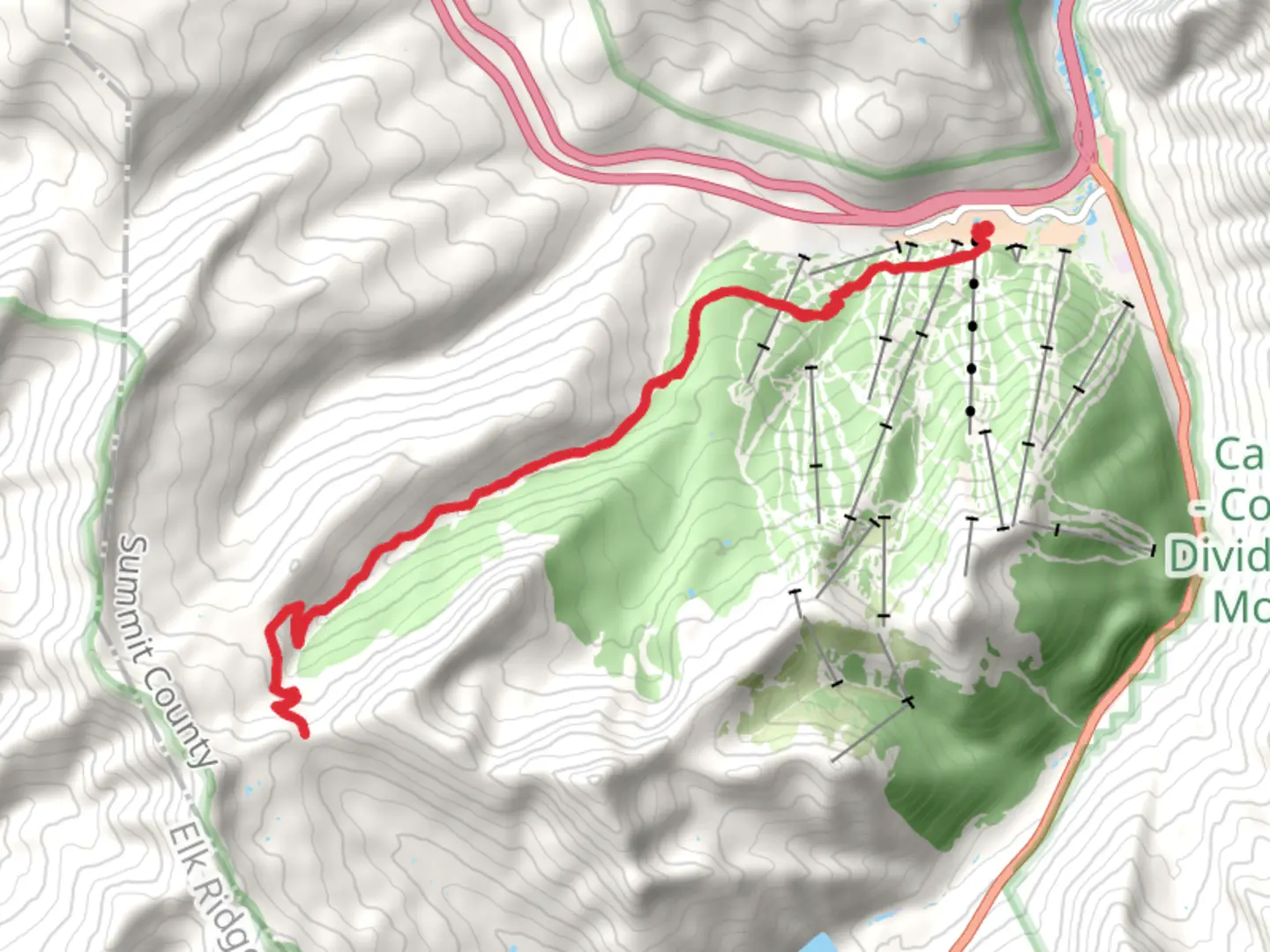 An image depicting the trail Colorado Trail from West Lake and its surrounding area.