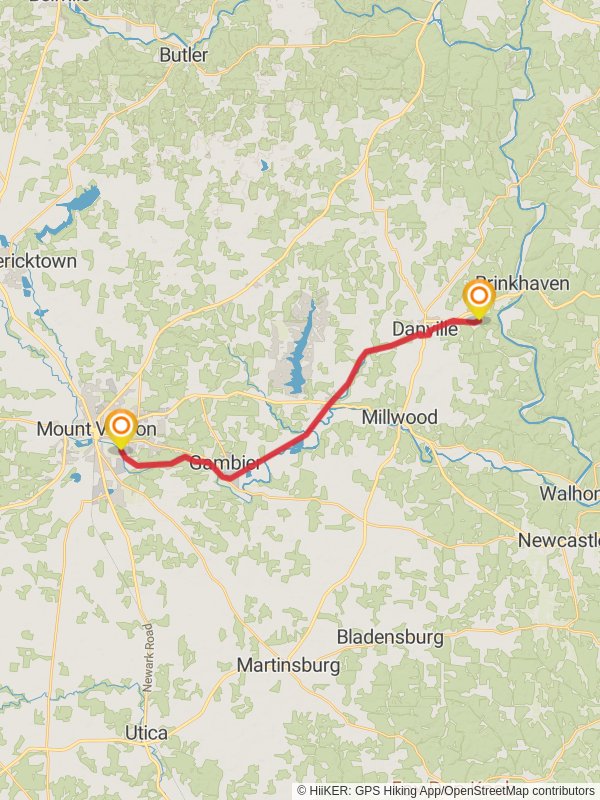 Kokosing Gap and Mohican Valley Trail