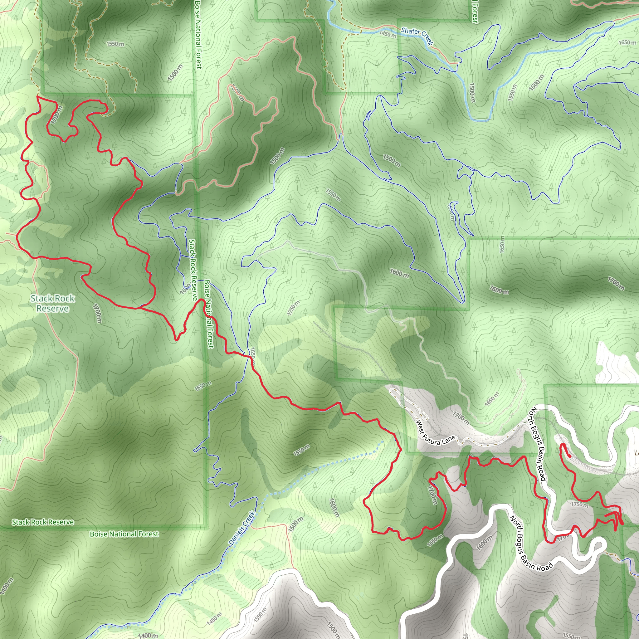 Stack Rock Connector Loop mobile static map