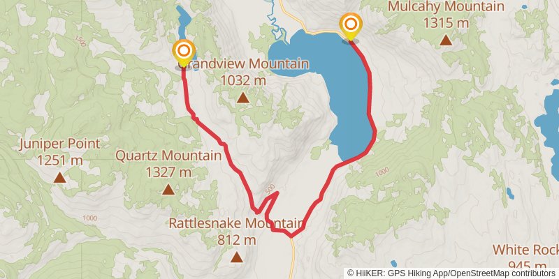 Pacific Northwest Trail stage 64 Map
