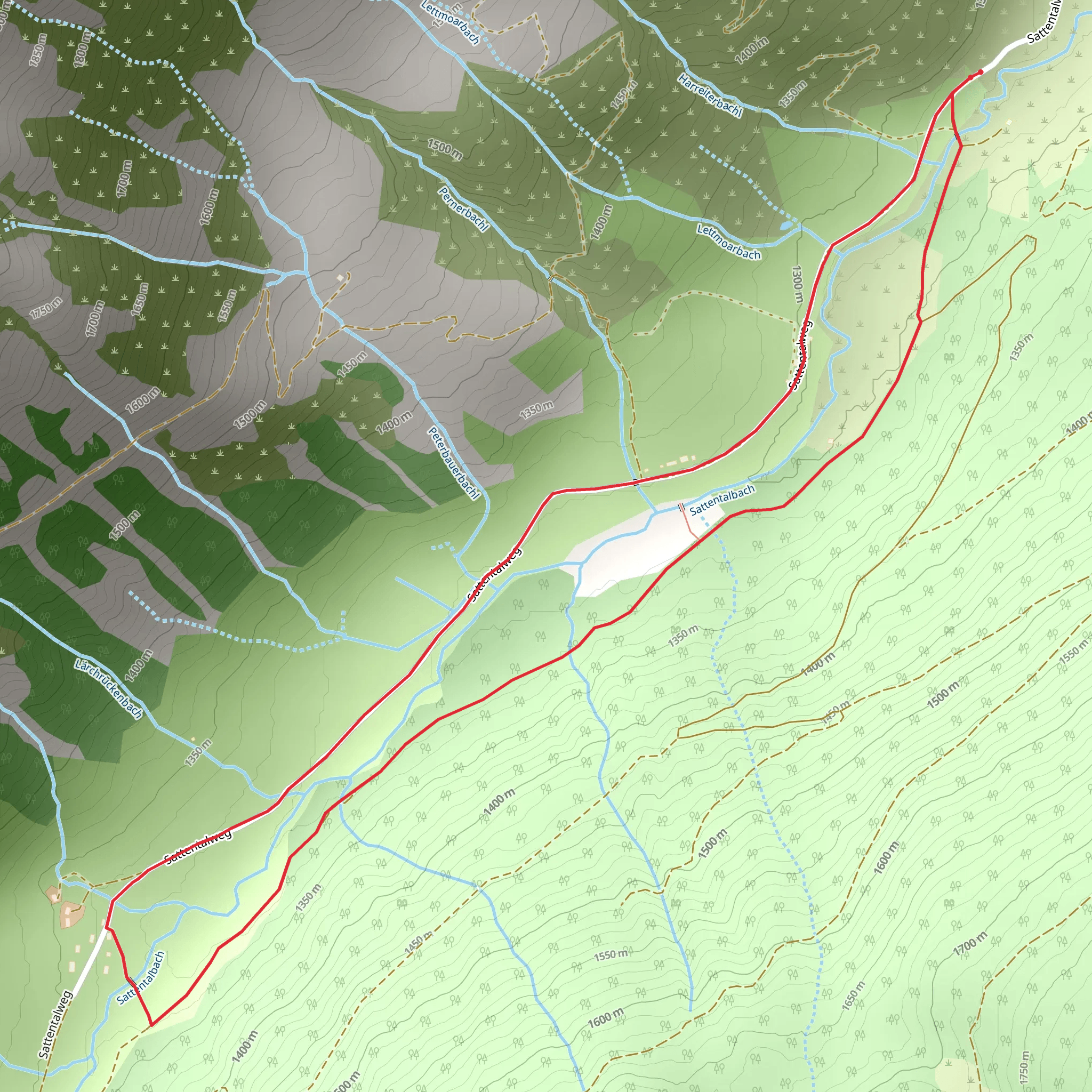 Sattental Loop mobile static map