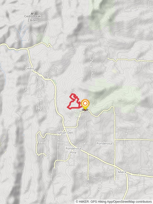Easy Pickin' and Gamble Oak Loop mobile static map