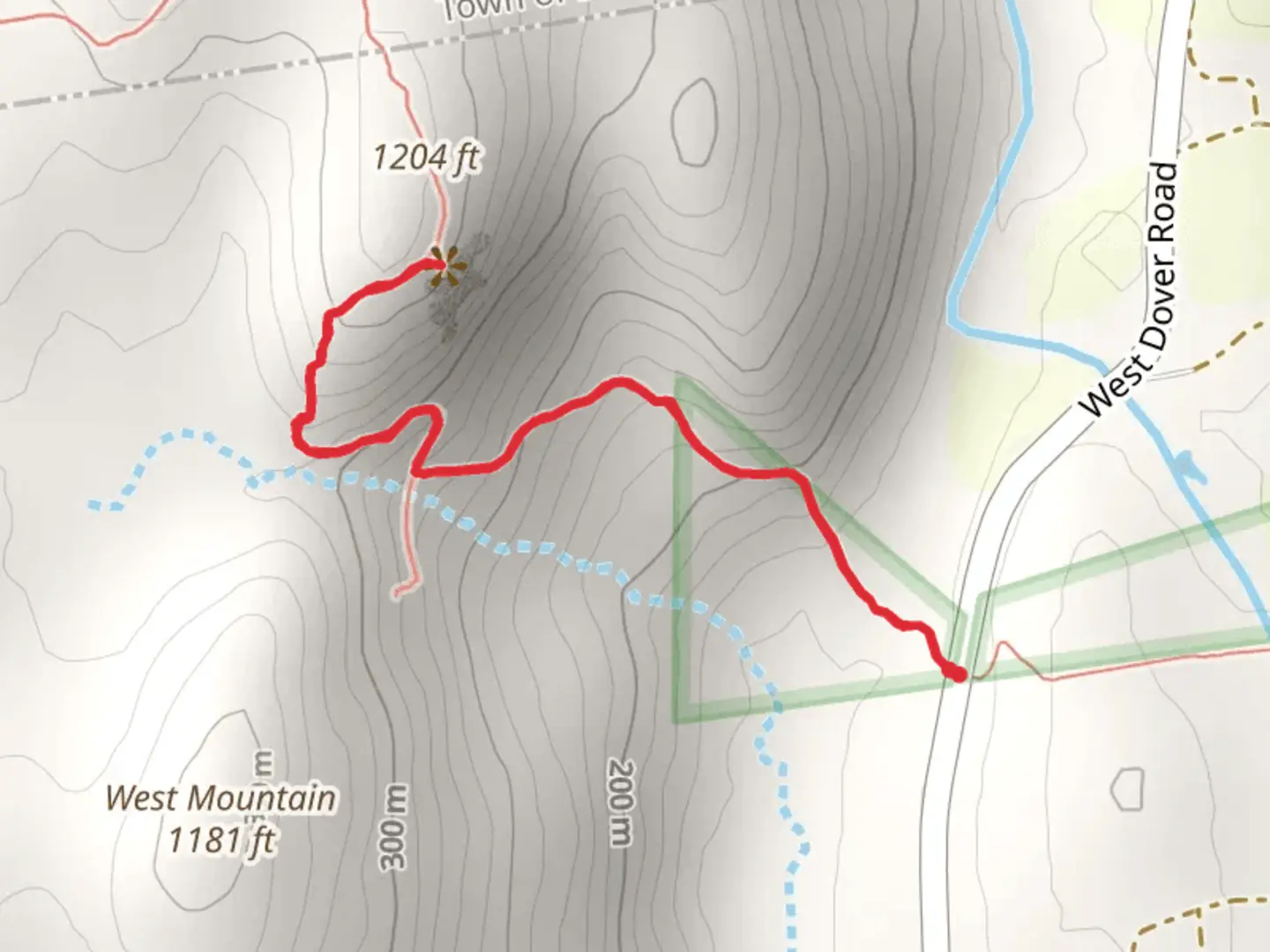 An image depicting the trail West Dover Road Mountain Trail and its surrounding area.