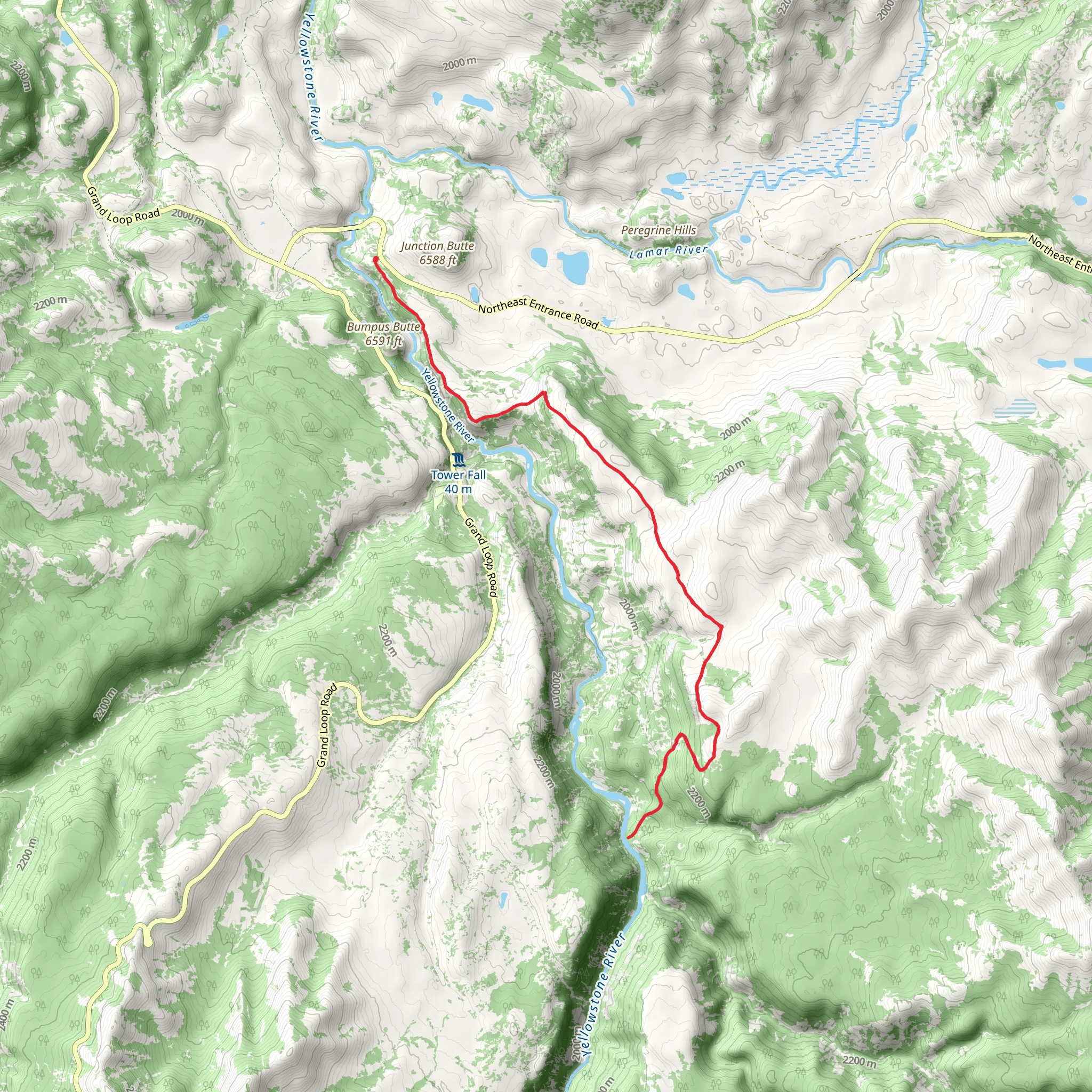 Agate Creek Trail mobile static map
