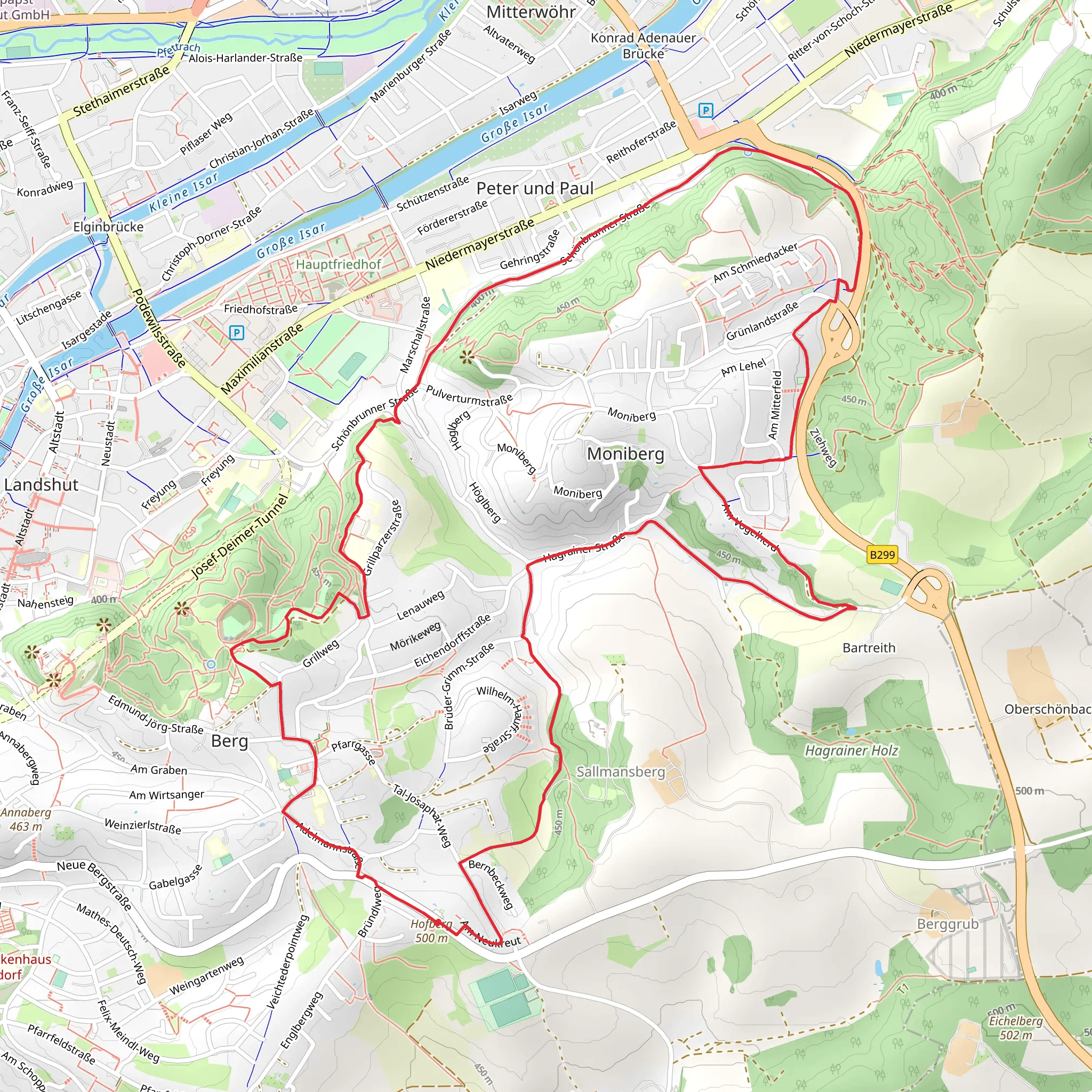 Carossahöhe Loop mobile static map