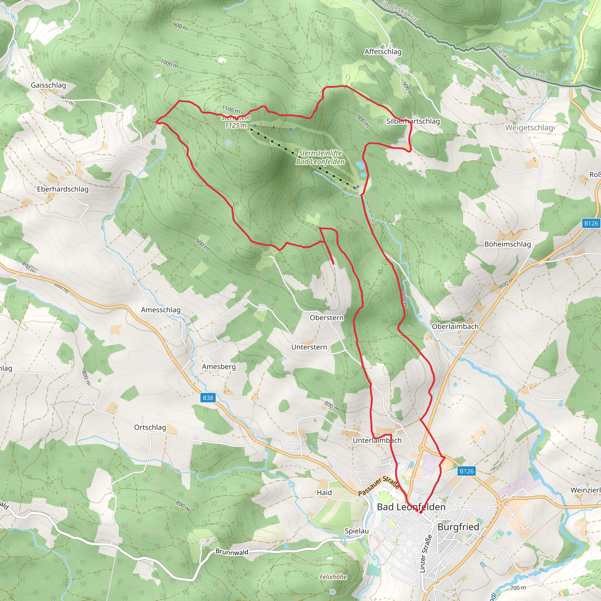 Sternstein Loop mobile static map