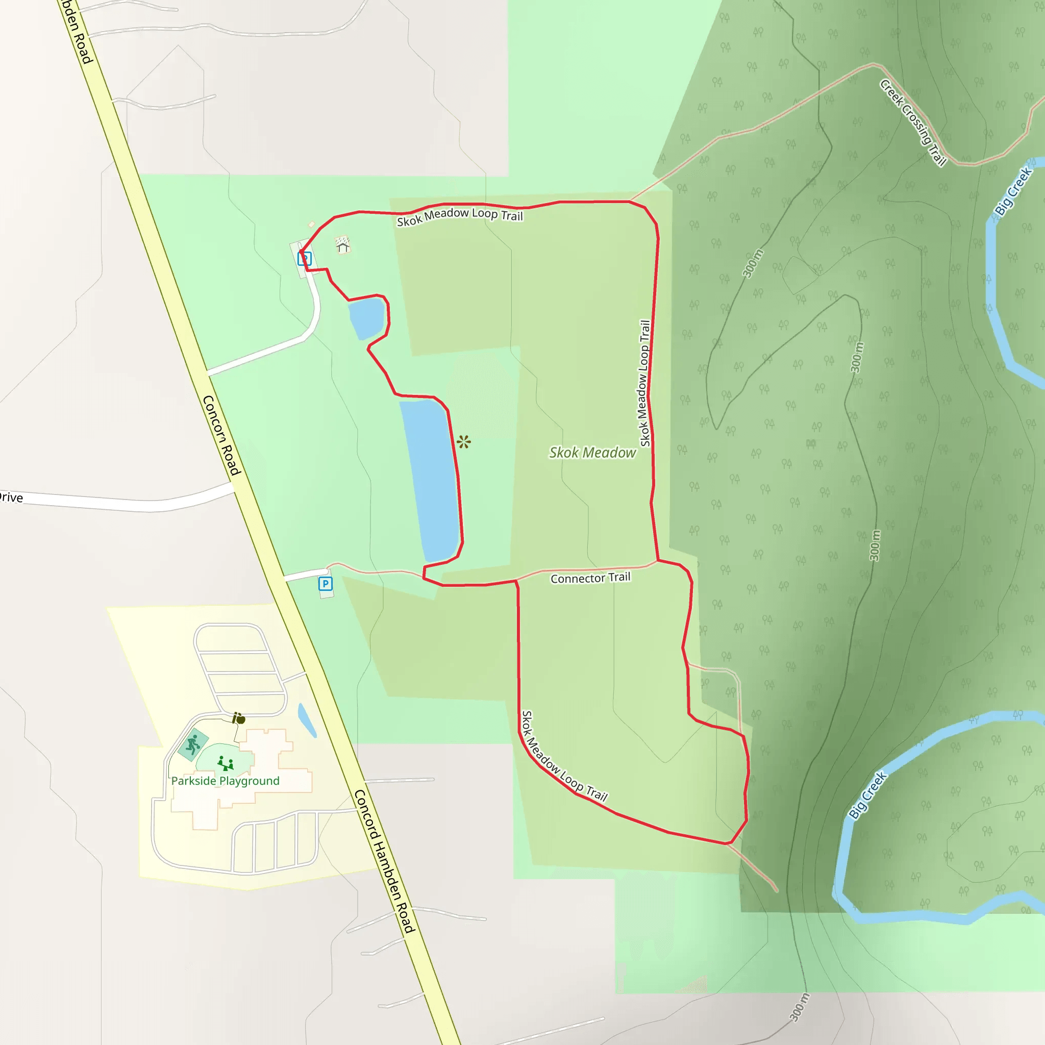 Skok Meadow Loop Trail mobile static map