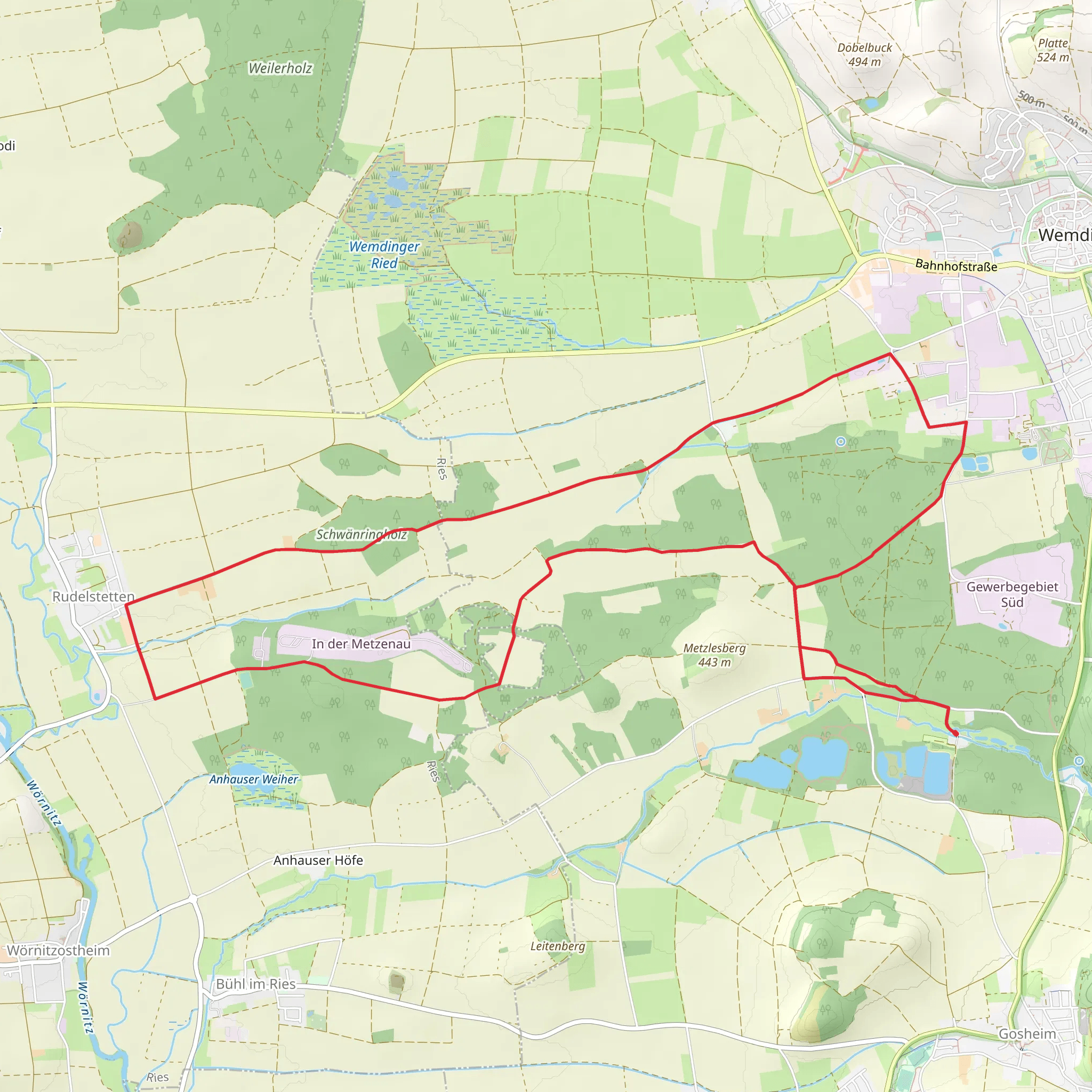 Hungerberg Loop mobile static map