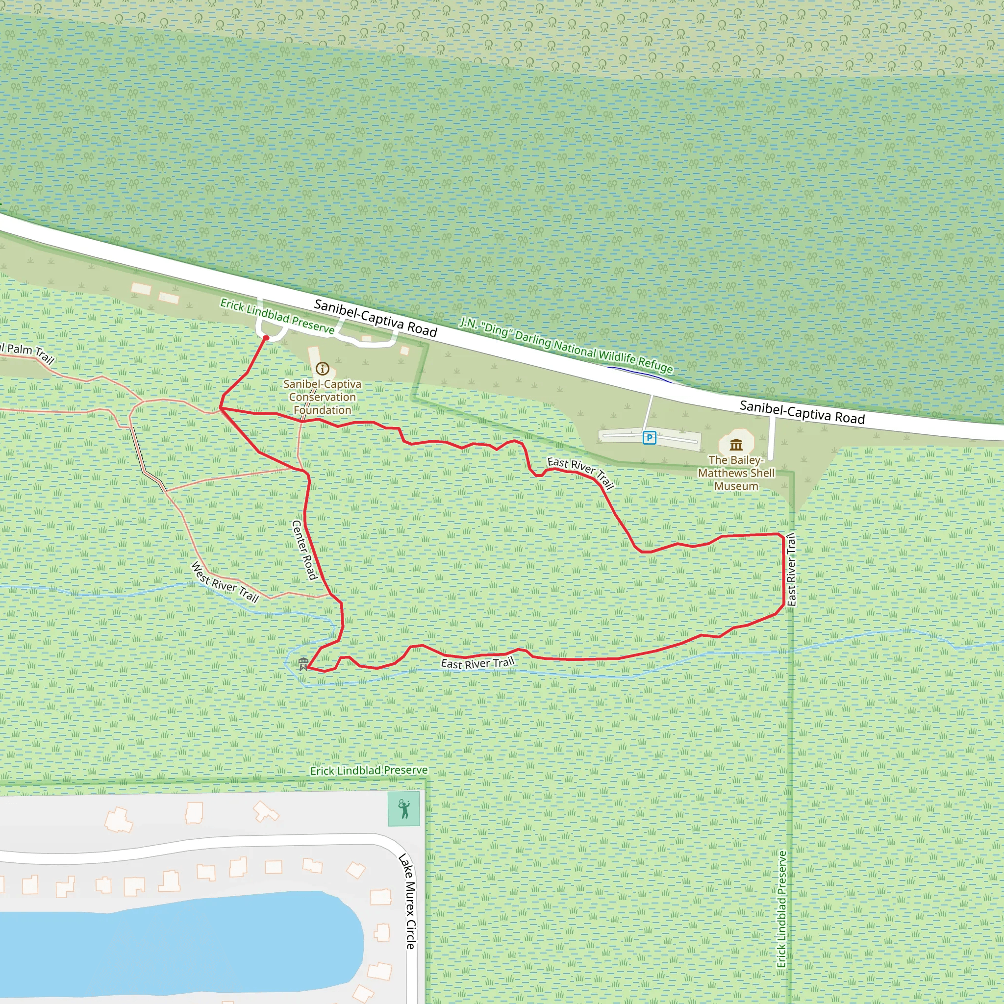East River Loop Trail mobile static map