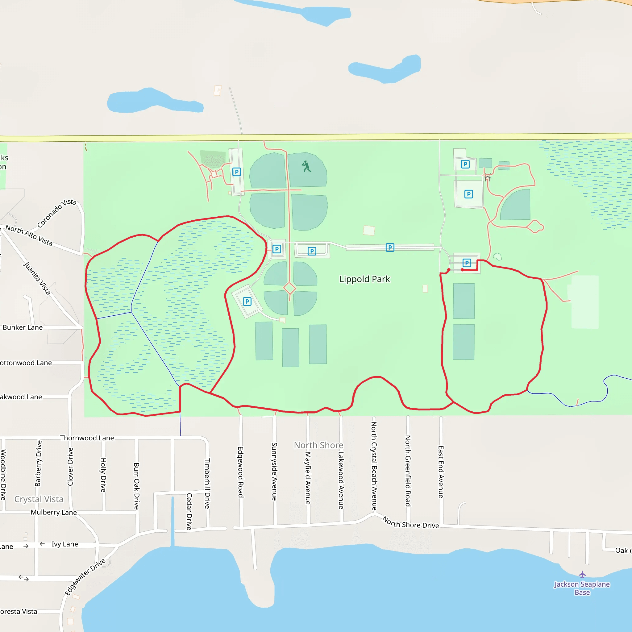 Lippold Park Loop mobile static map