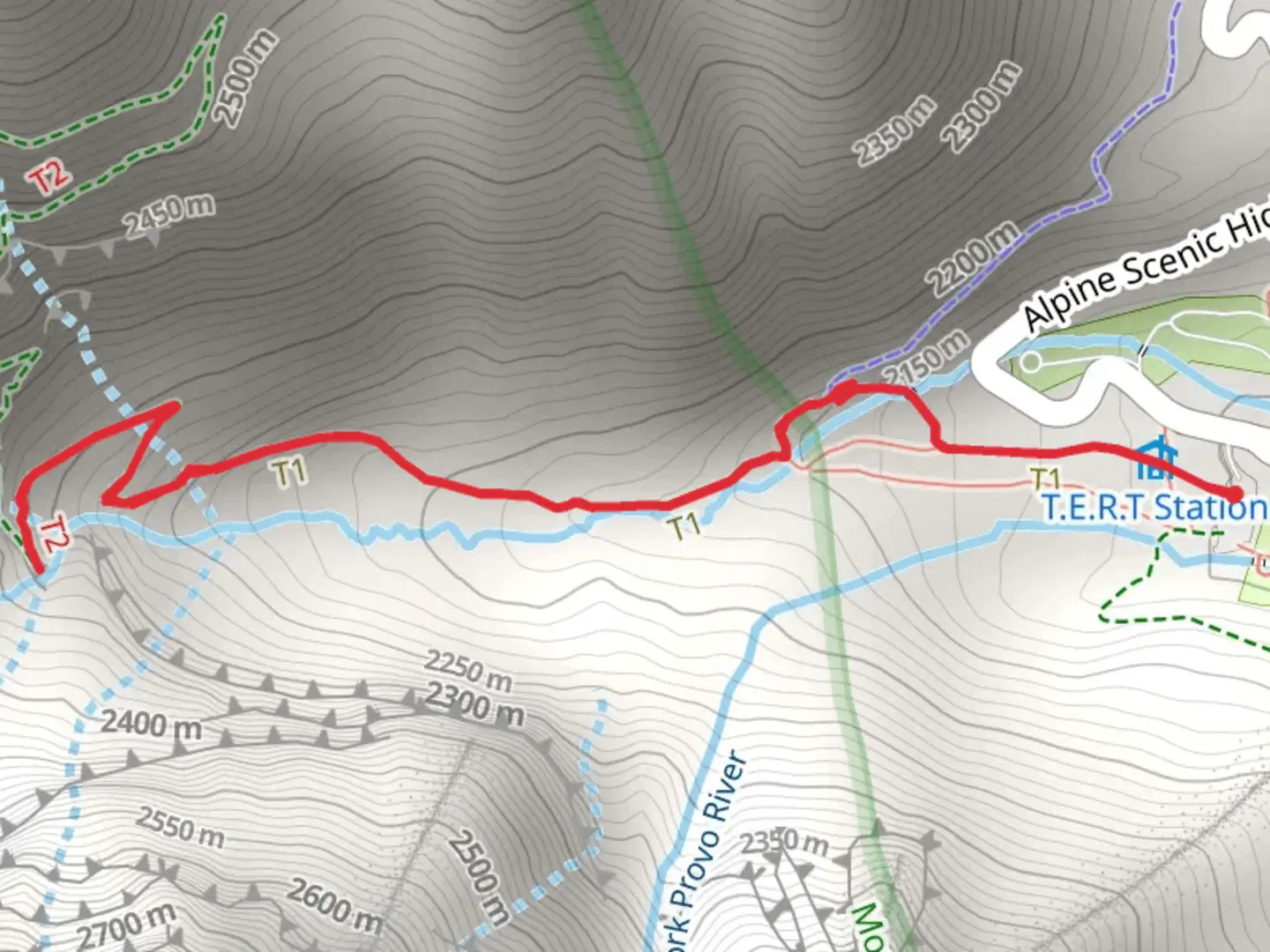 An image depicting the trail Mount Timpanogos Trail and its surrounding area.