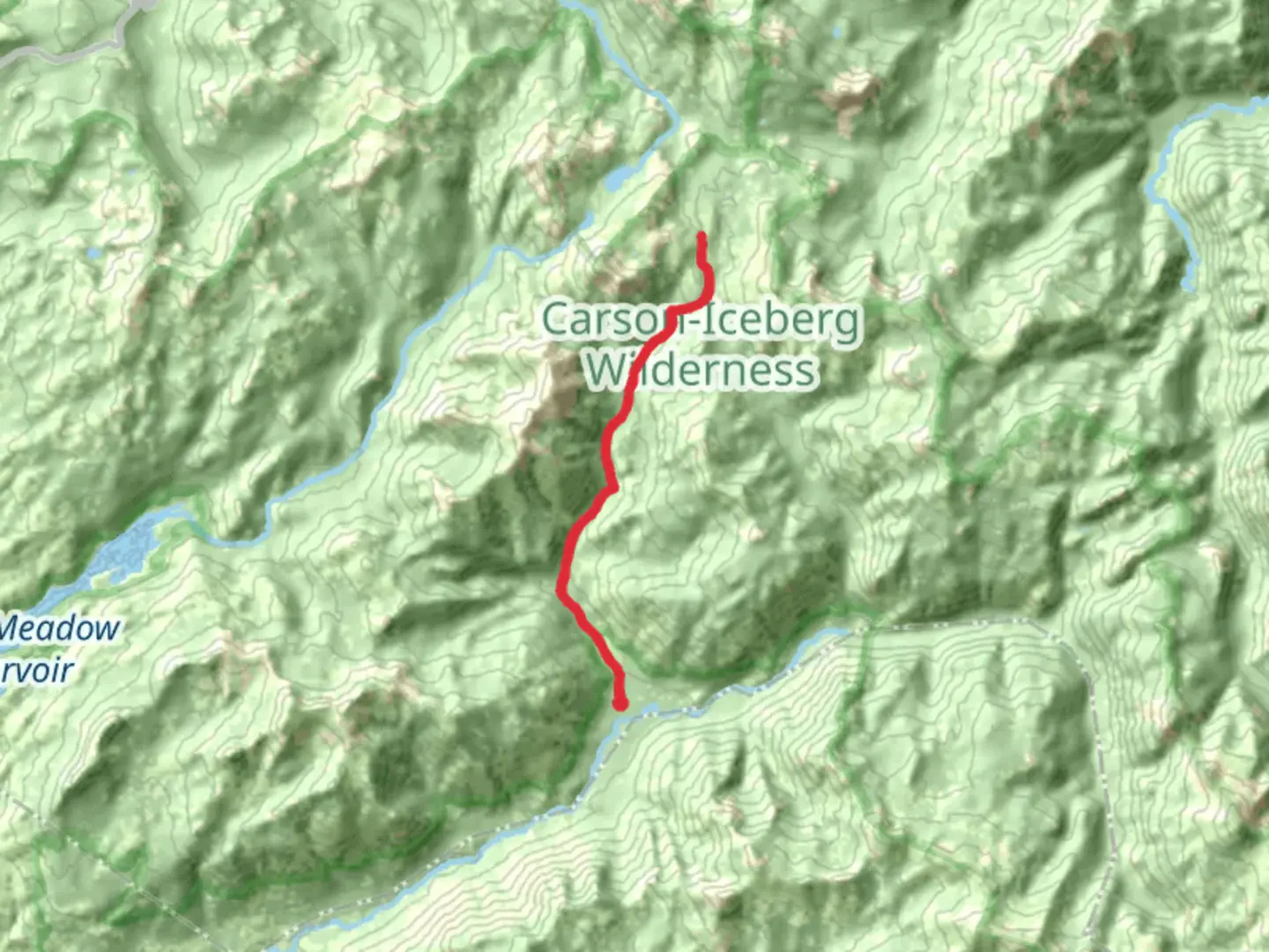 An image depicting the trail Arnot Creek Trail and its surrounding area.