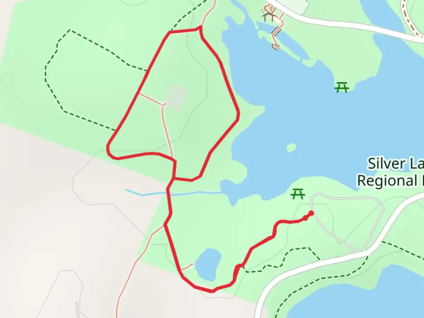 An image depicting the trail Mount Cemetery - Silver Lake Overlook and its surrounding area.