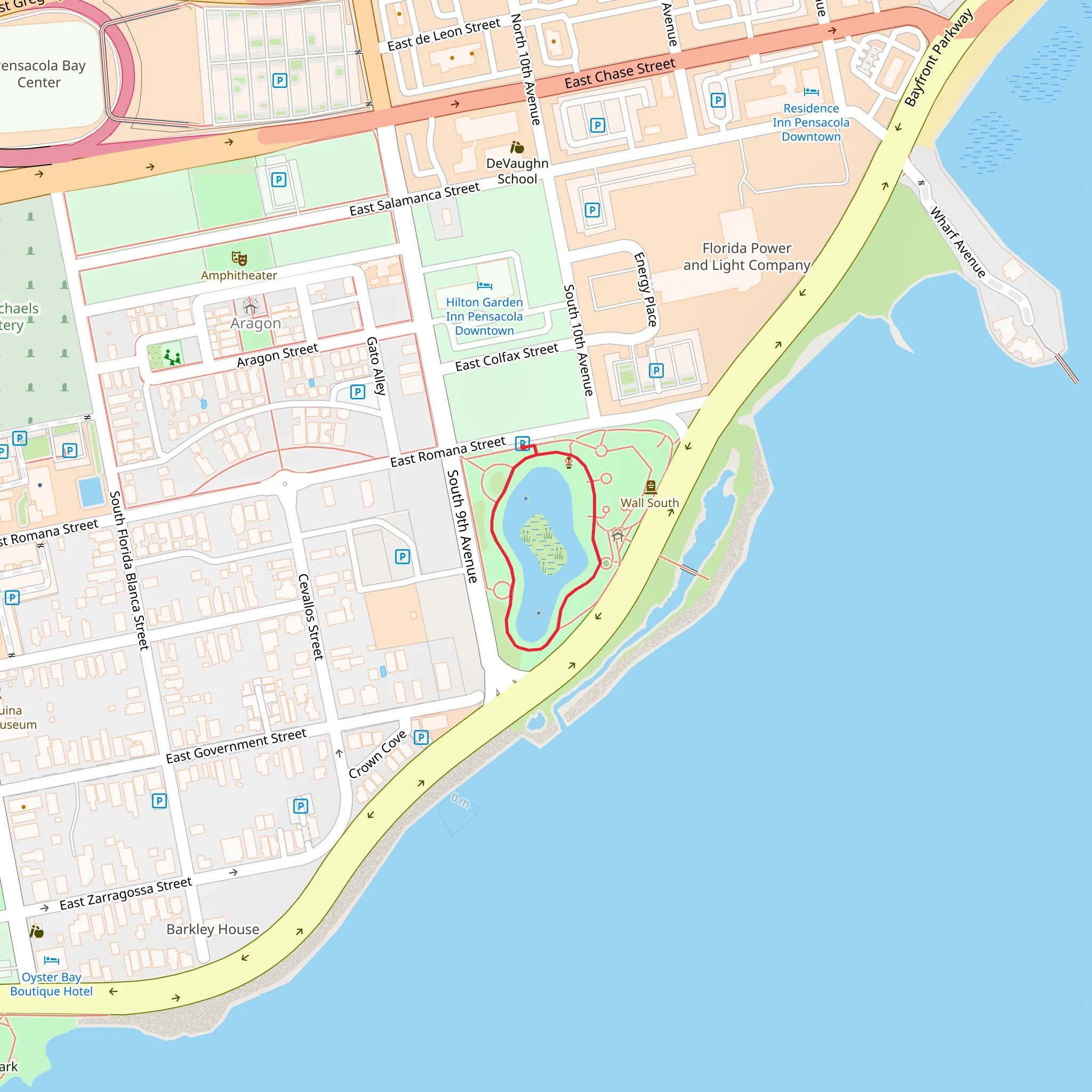 Veterans Memorial Park Loop mobile static map