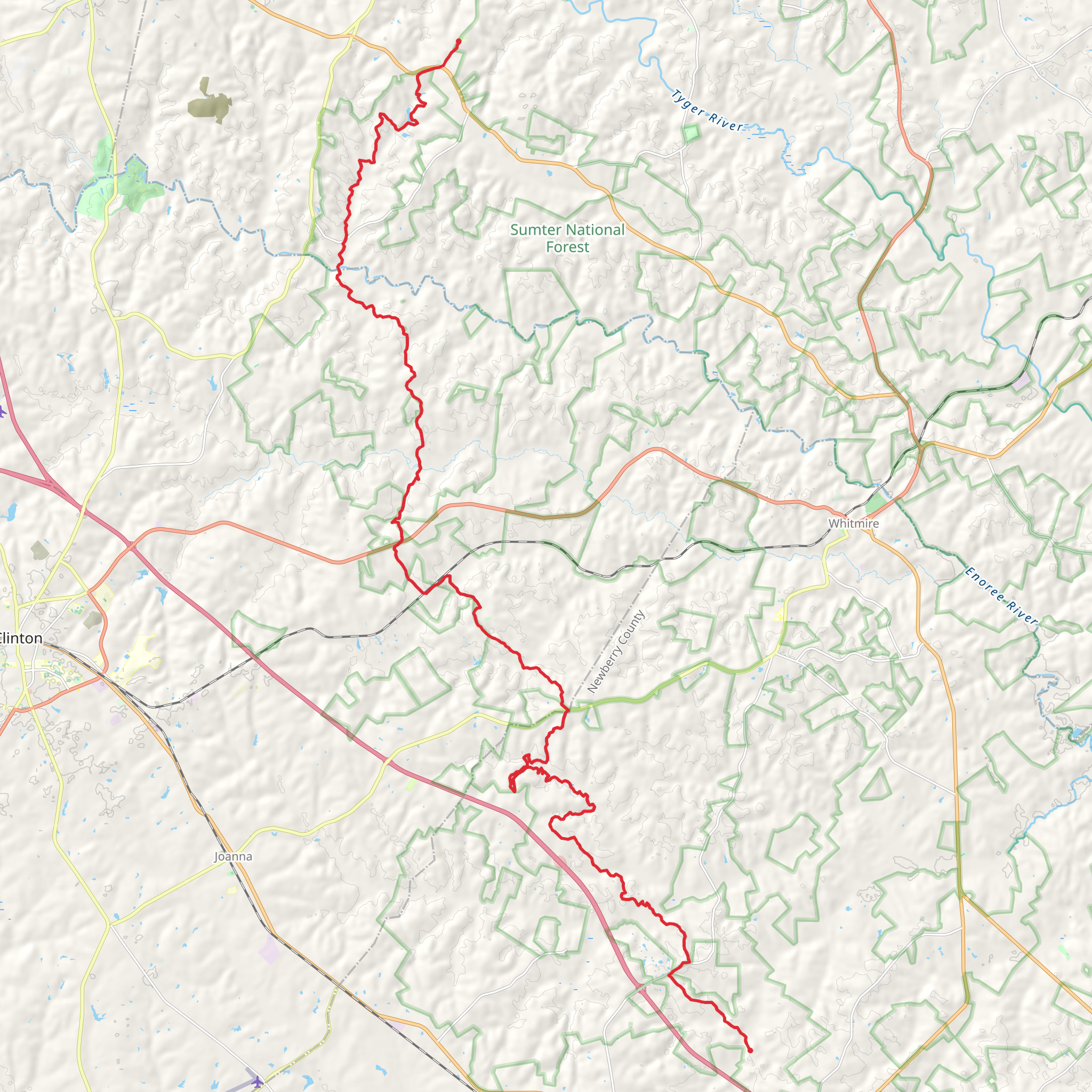 Palmetto Trail - EN mobile static map