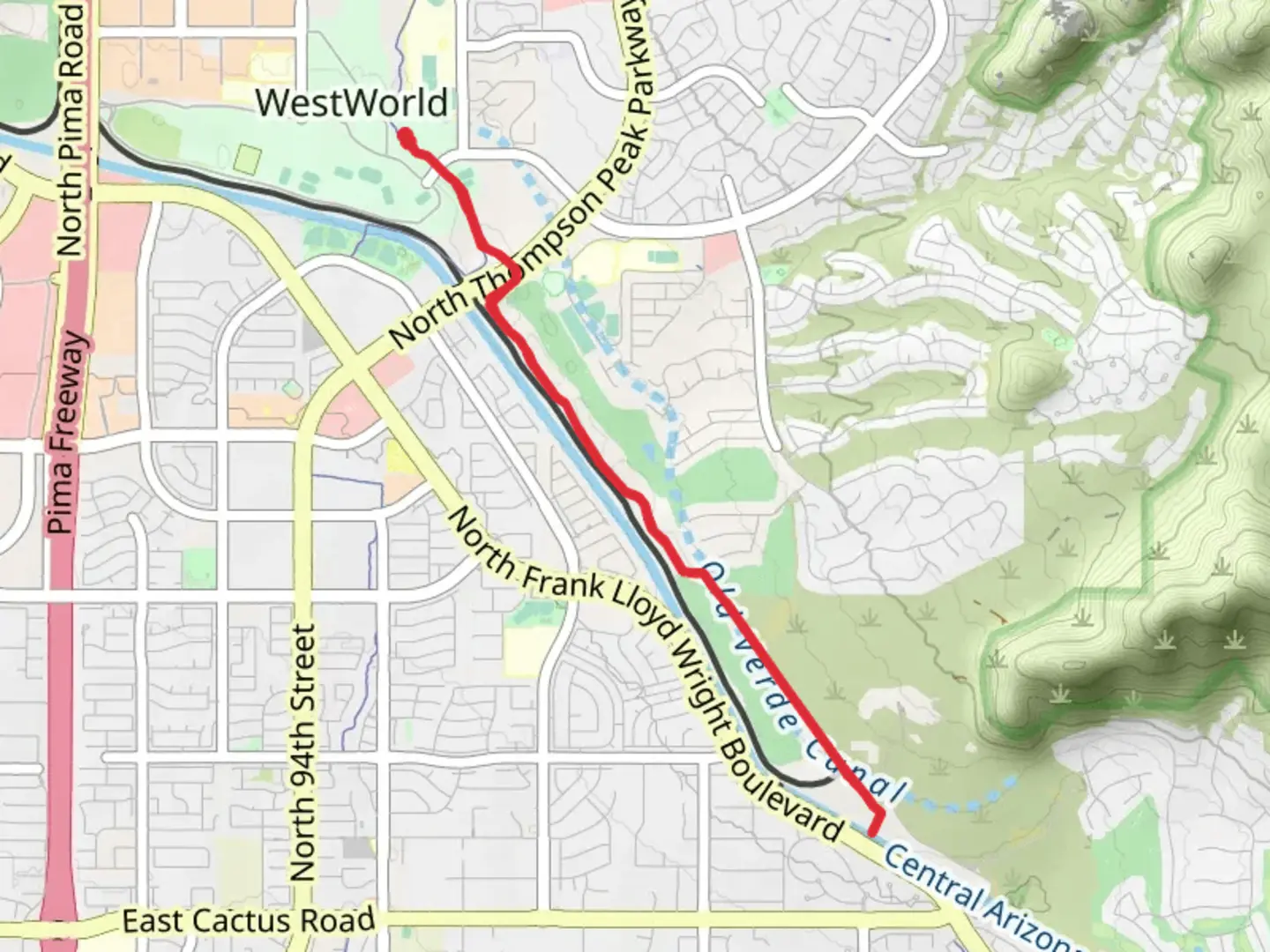 An image depicting the trail Westworld and its surrounding area.