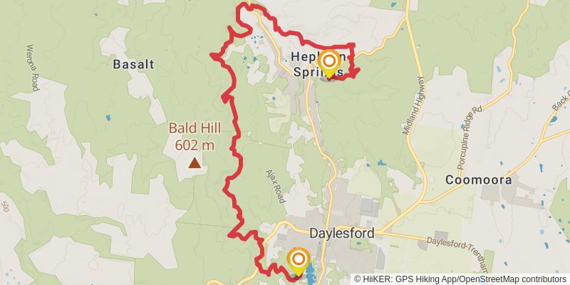 Goldfields Track stage 5 Map