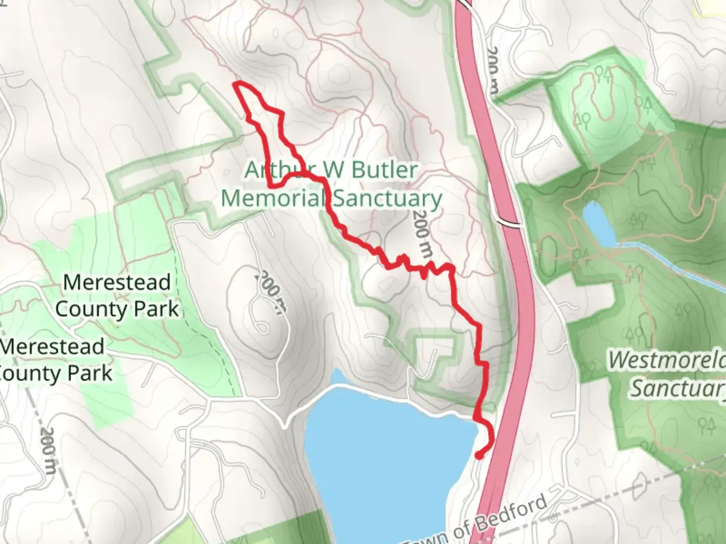 An image depicting the trail Yellow Trail Loop - Byram Lake Reservoir and its surrounding area.