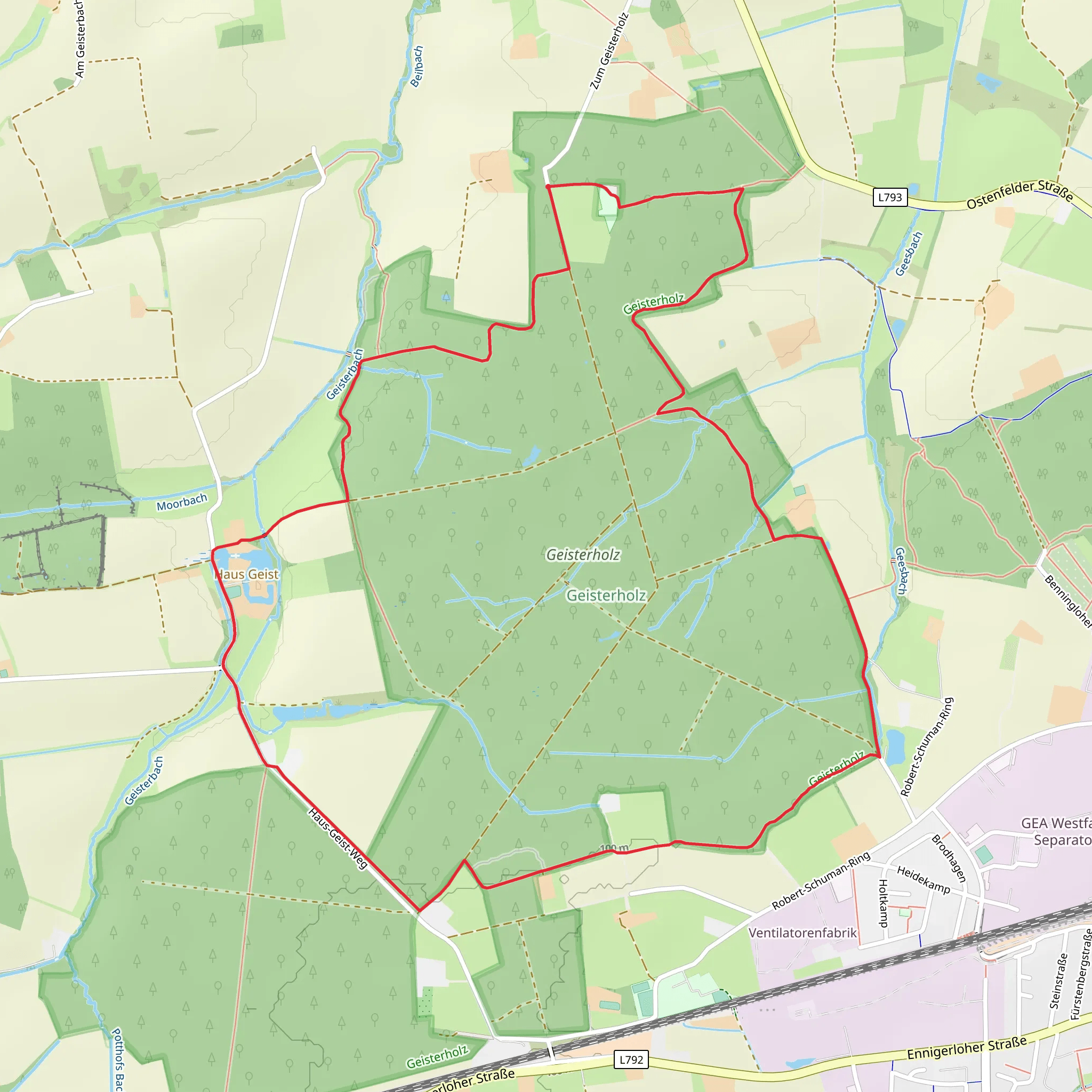 Geisterholz Loop mobile static map