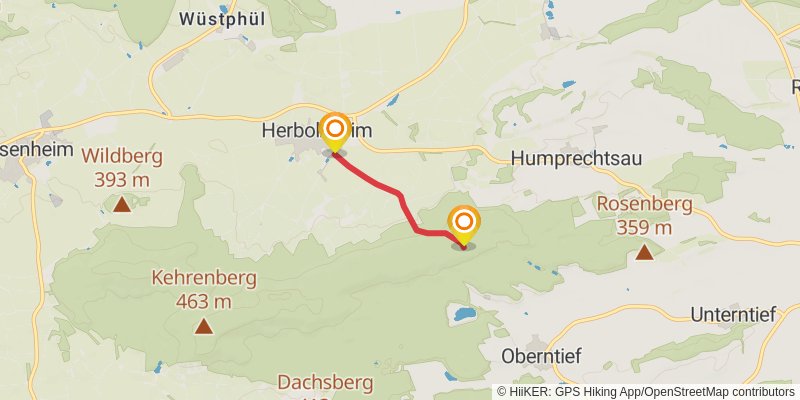 Kelten-Erlebnisweg alt 1 Map