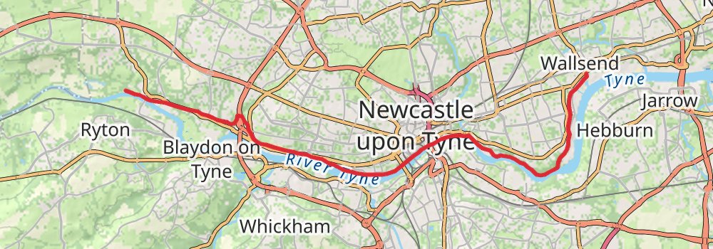 Hadrian’s Wall Path (West to East) 8-Day Challenging Tour (Hillwalk Tours) stage 6 Map