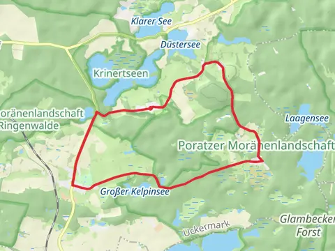 Hohenwalde and Poratzer Moranenlandschaft Loop