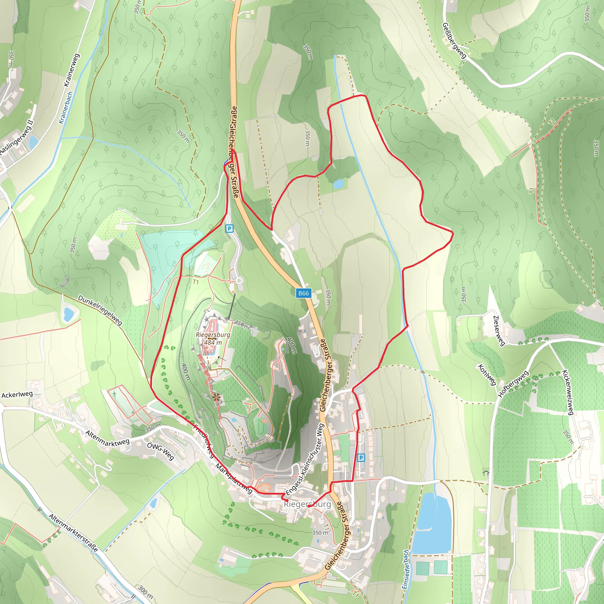 Riegersburg Pleasure Hike mobile static map
