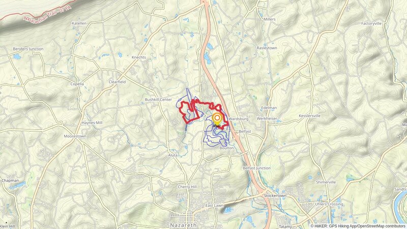 Jacobsburg State Park Loop Trail mobile static map