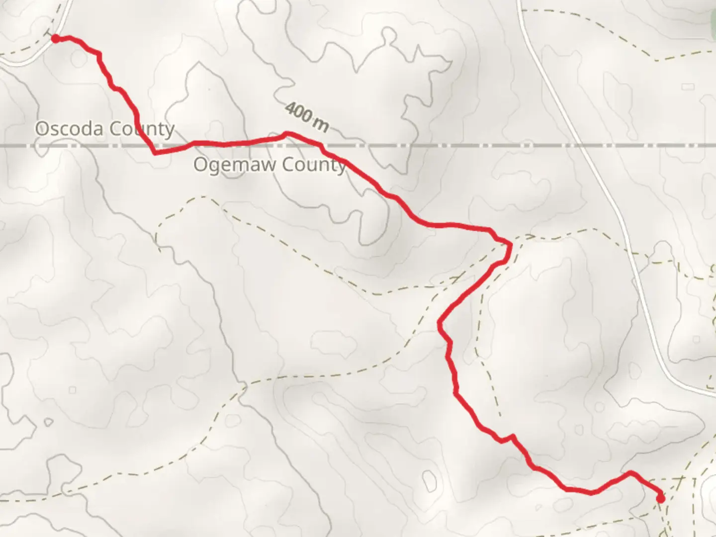 An image depicting the trail Mack - Old Baldy Trail and its surrounding area.