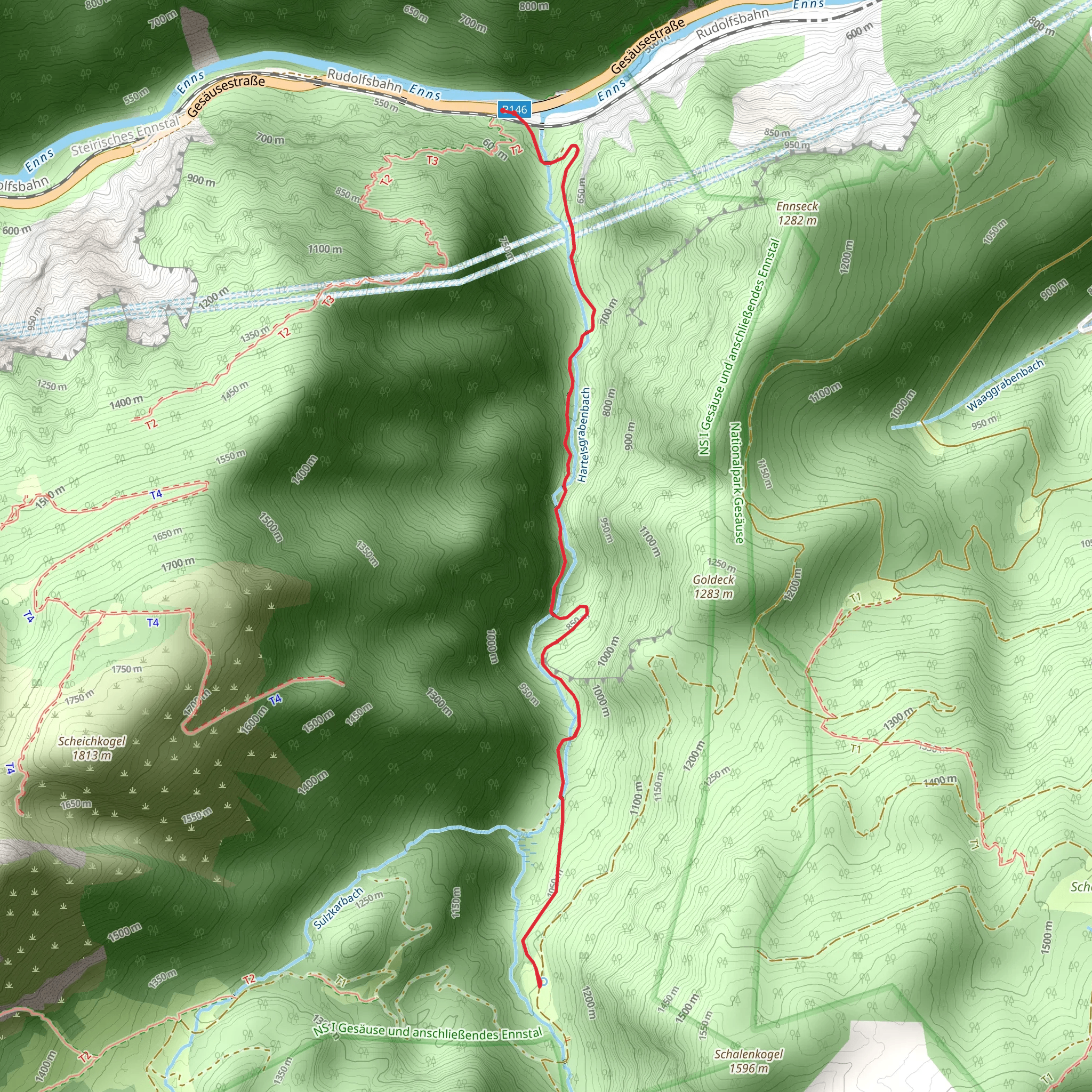 Hartelsgraben mobile static map