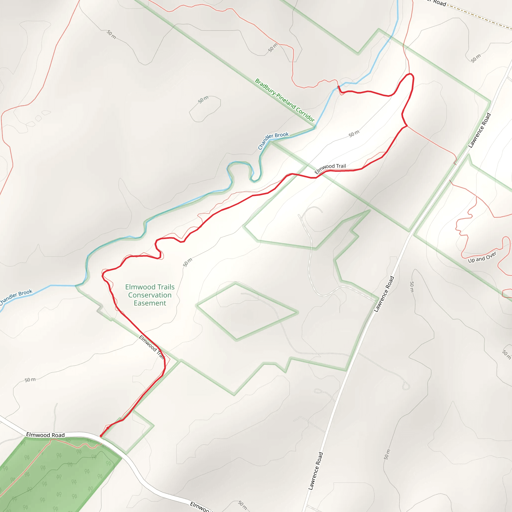 Chandler Brook - Elmwood Road mobile static map