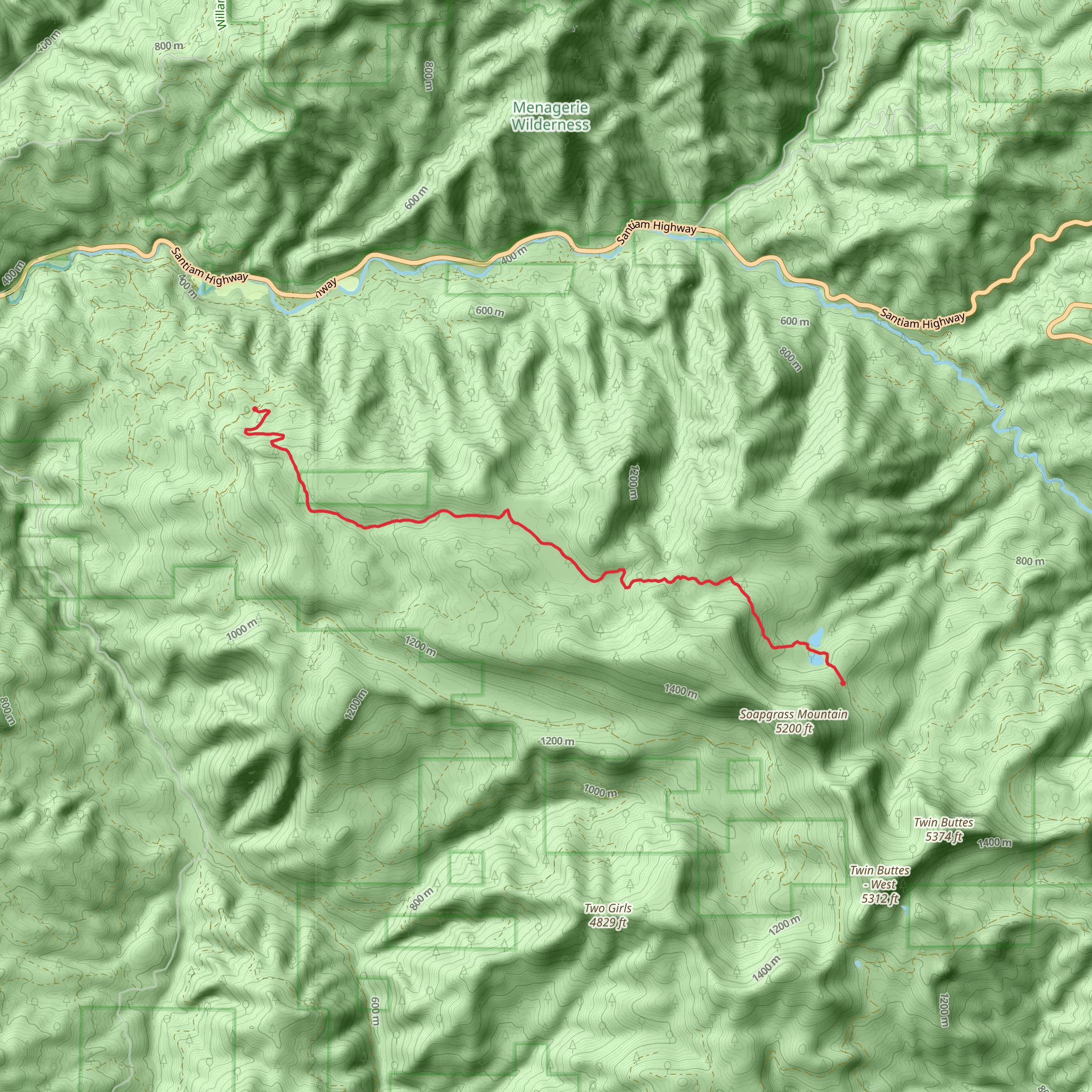 Gordon Lakes Trail mobile static map