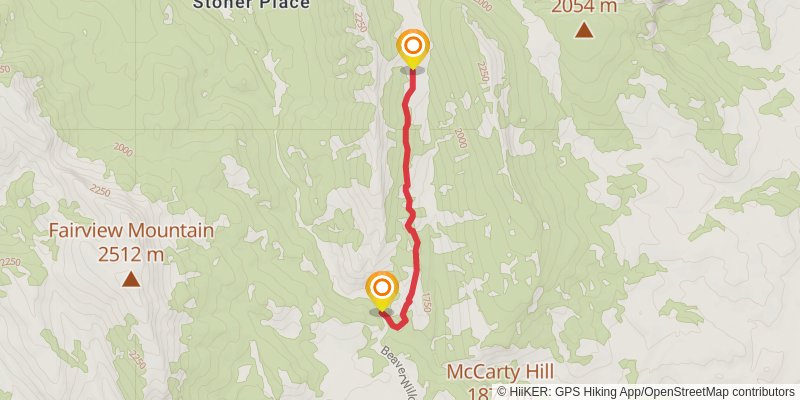 Home Gulch - Lime Gulch Trail stage 2 Map