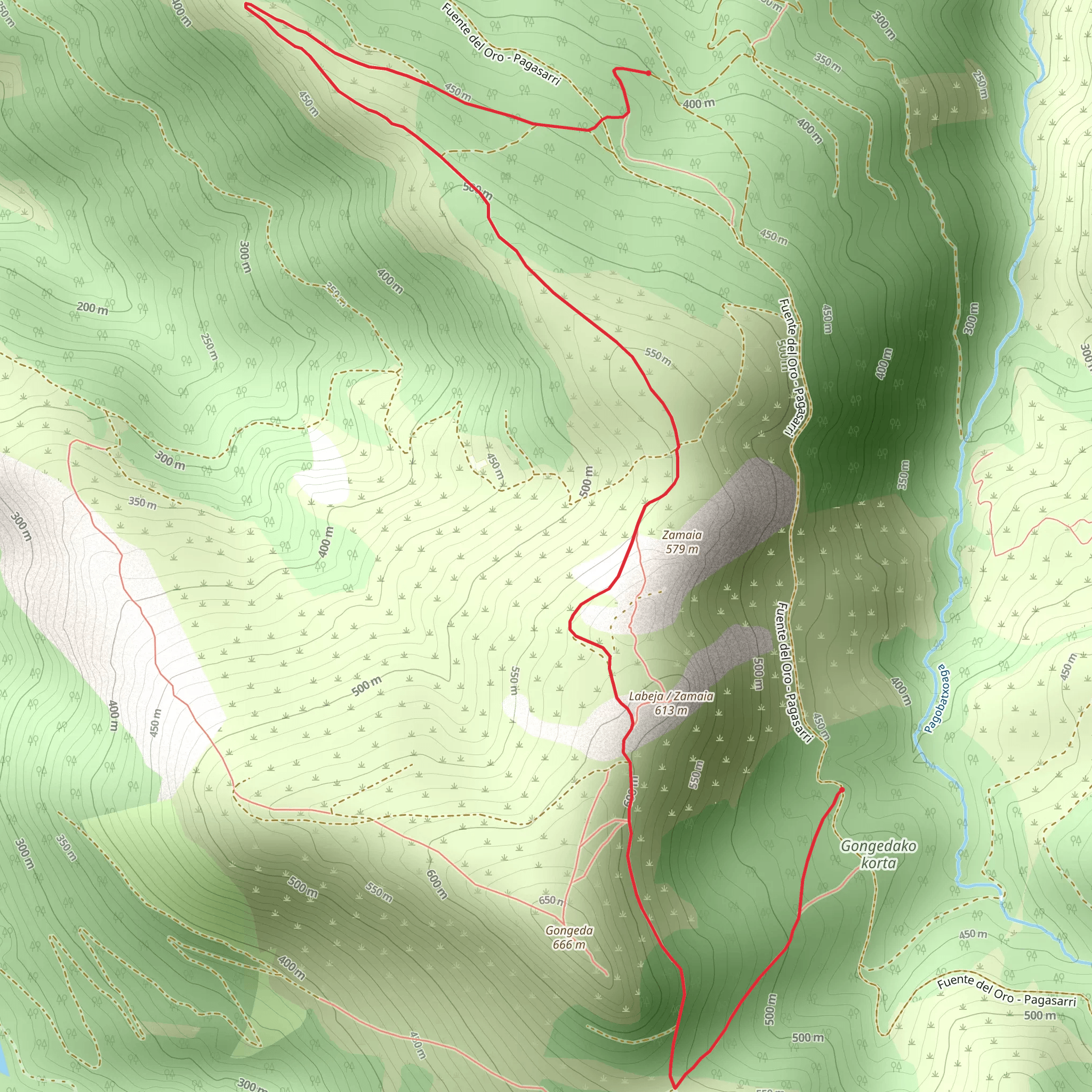 Route of Mines and Seles - Zamaia PR BI 100 - 2 mobile static map