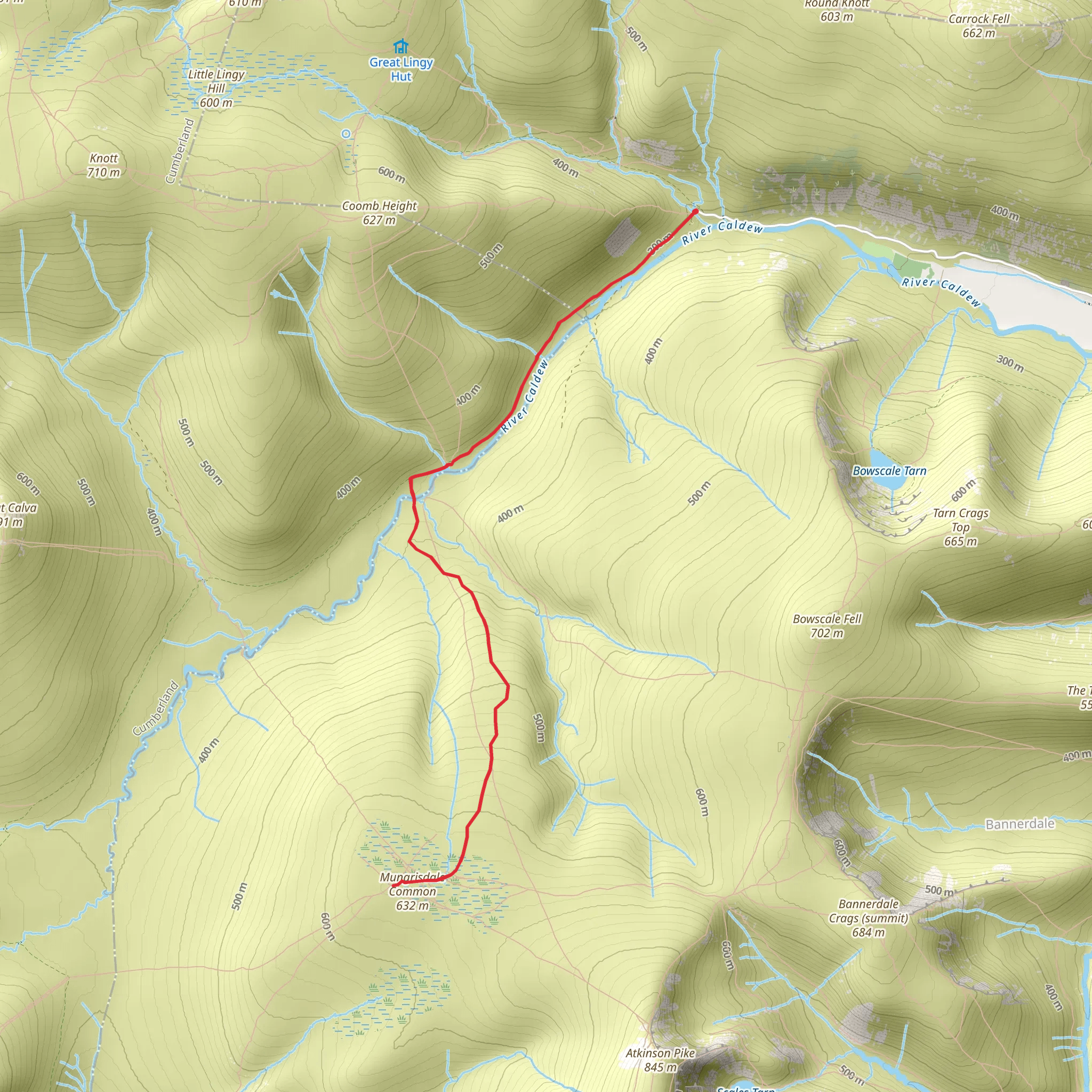 Mungrisdale Common mobile static map