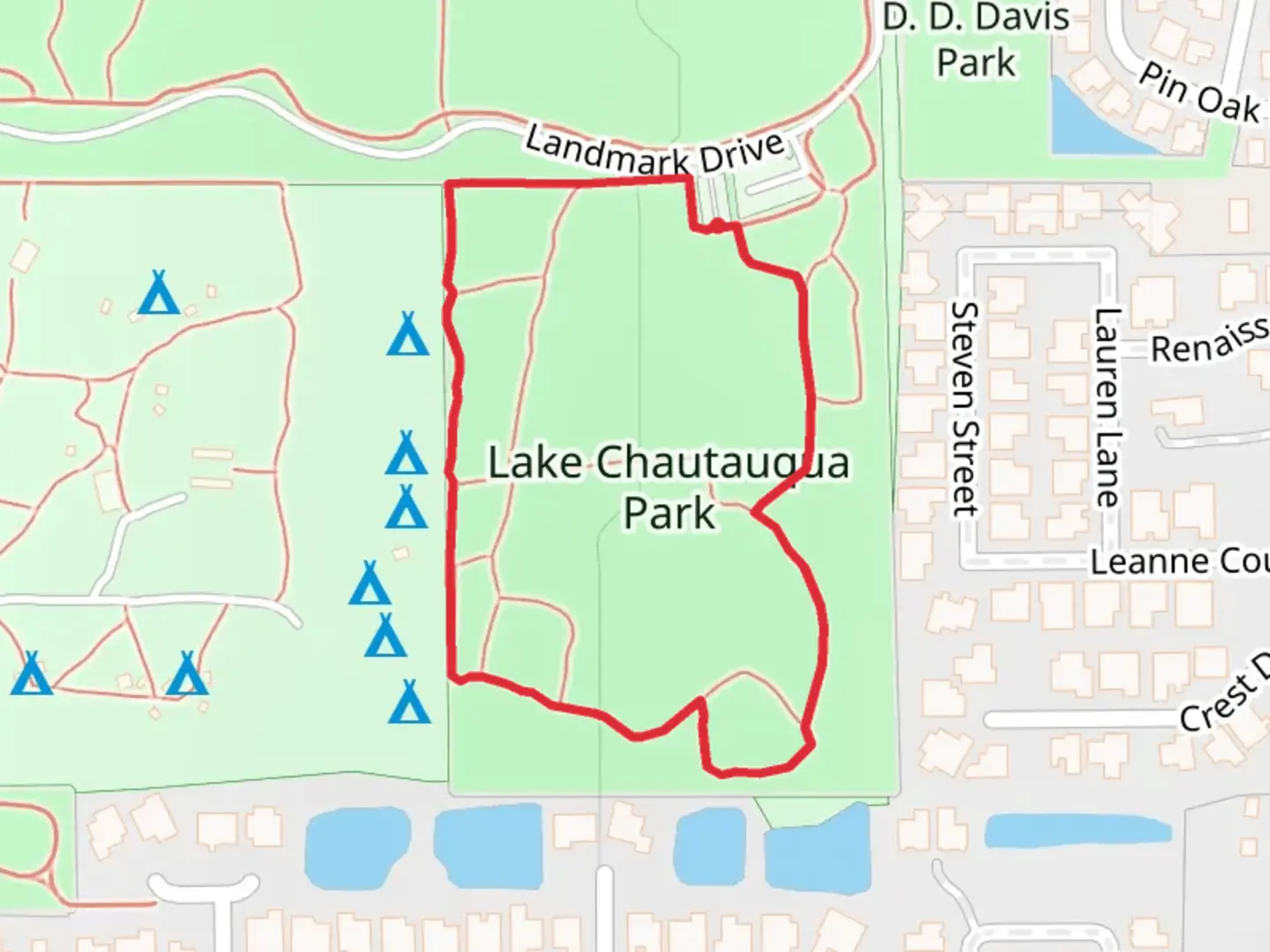An image depicting the trail Chautauqua Park Loop and its surrounding area.