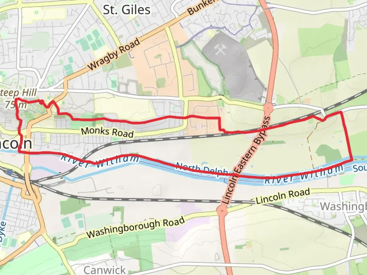 An image depicting the trail Lincoln Loop and its surrounding area.